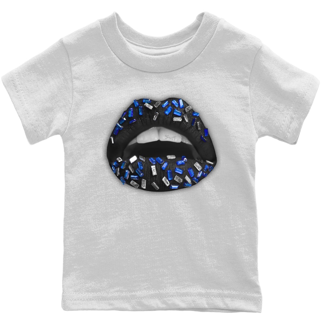 Lips Jewel Kids Tops - Air Jordan 5 Racer Blue