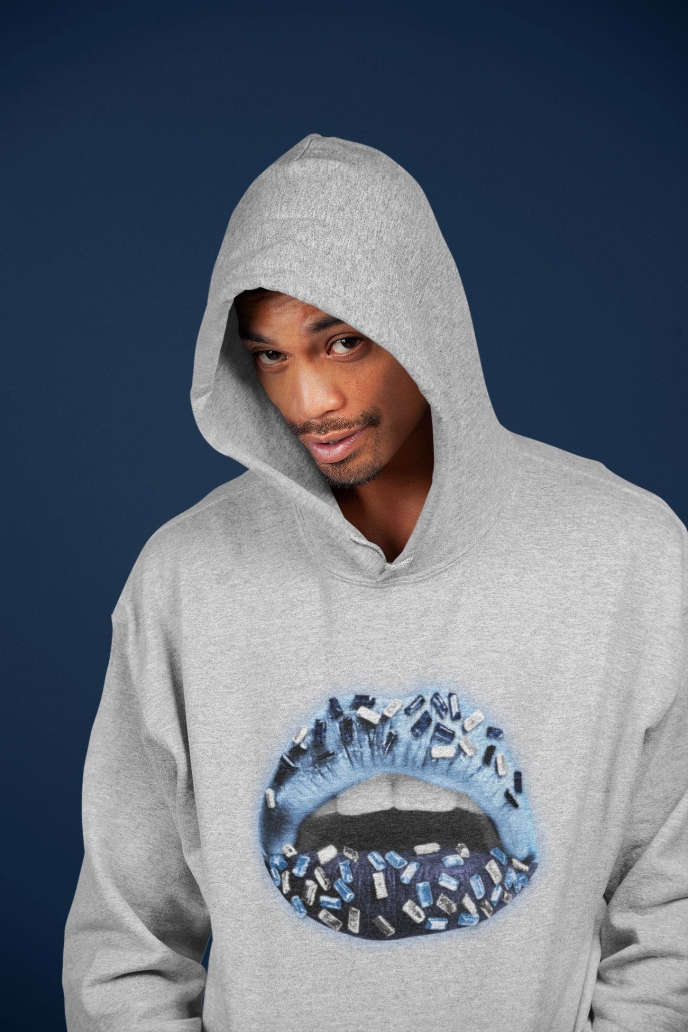 Lips Jewel Unisex Tops - Air Jordan 6 UNC