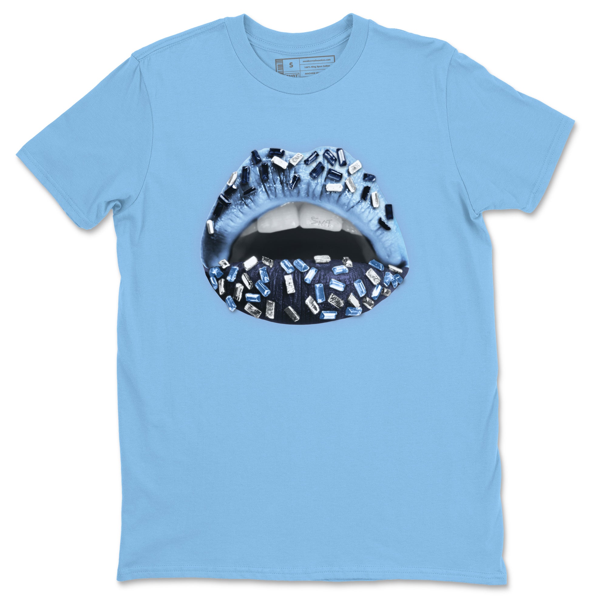 Lips Jewel Unisex Tops - Air Jordan 6 UNC
