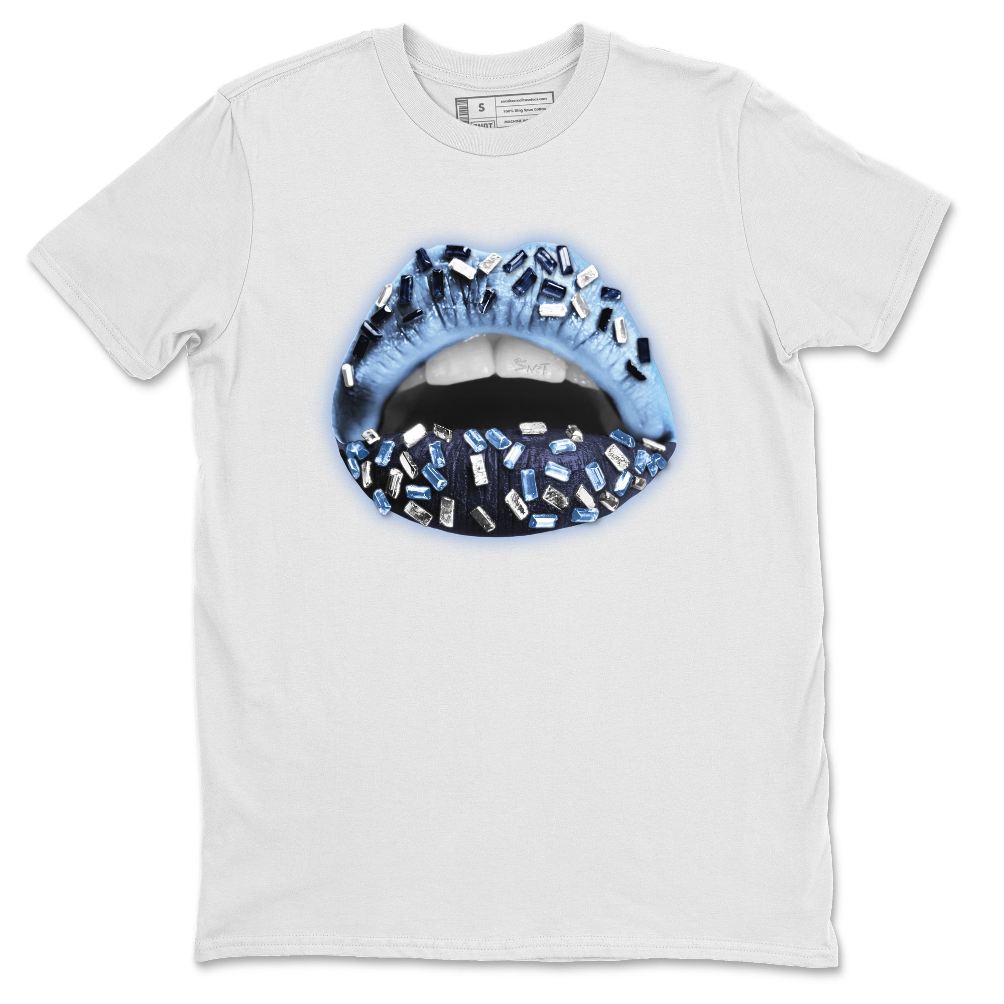 Lips Jewel Unisex Tops - Air Jordan 6 UNC