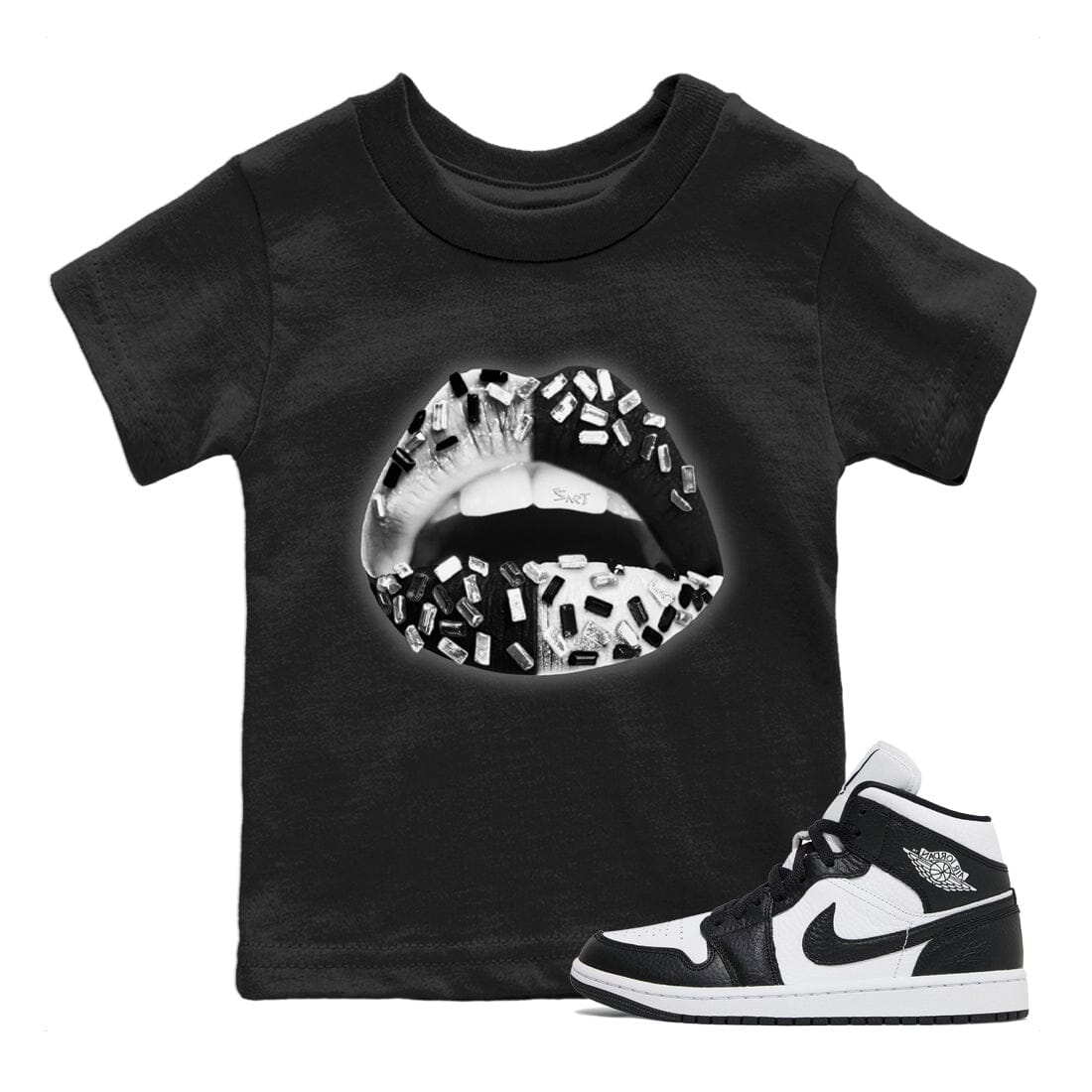 Lips Jewel Kids Tops - Air Jordan 1 Homage
