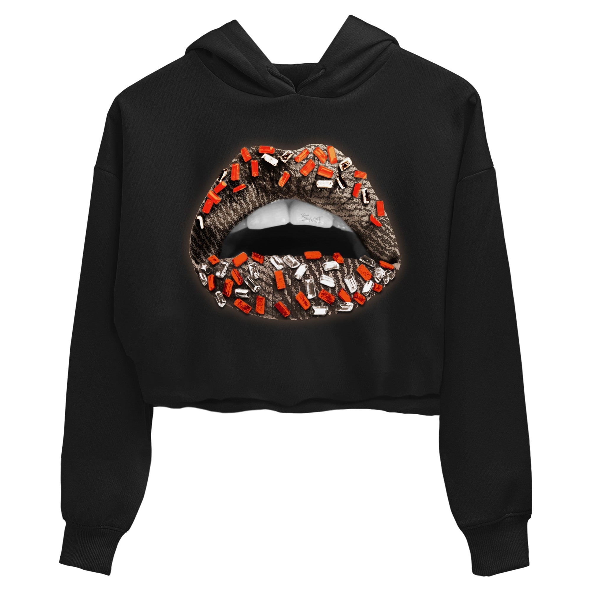 Lips Jewel Women's Tops - Yeezy 350 Carbon Beluga