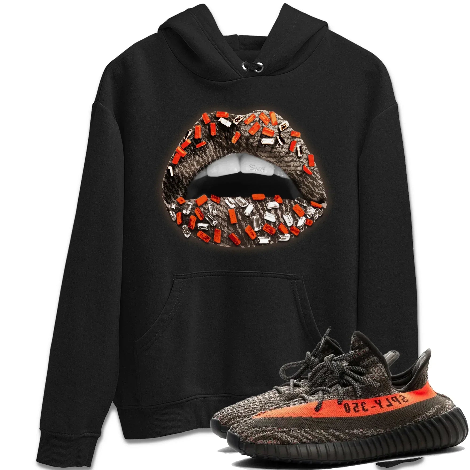 Lips Jewel Unisex Tops - Yeezy 350 Carbon Beluga