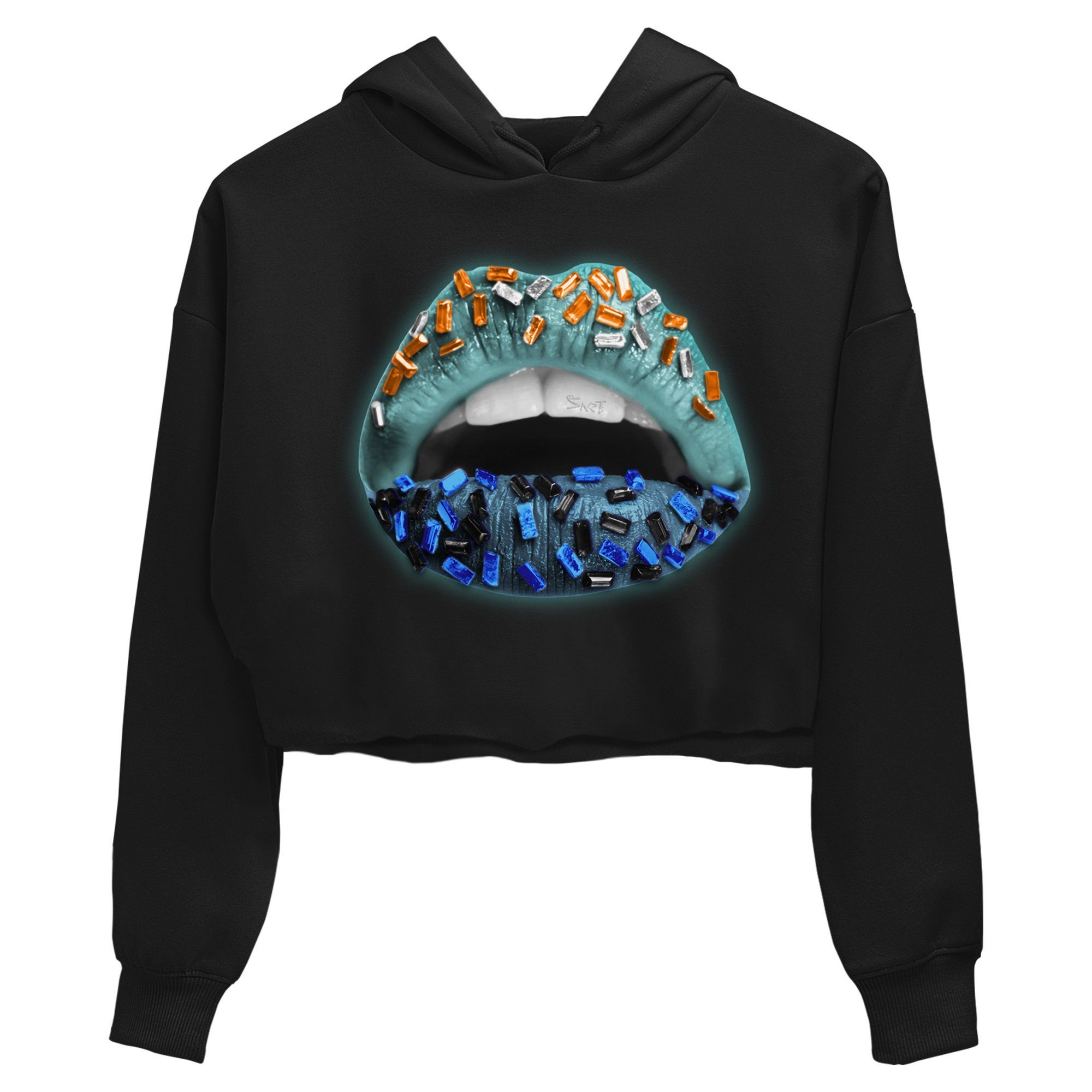 Lips Jewel Women's Tops - Yeezy 700 Faded Azure