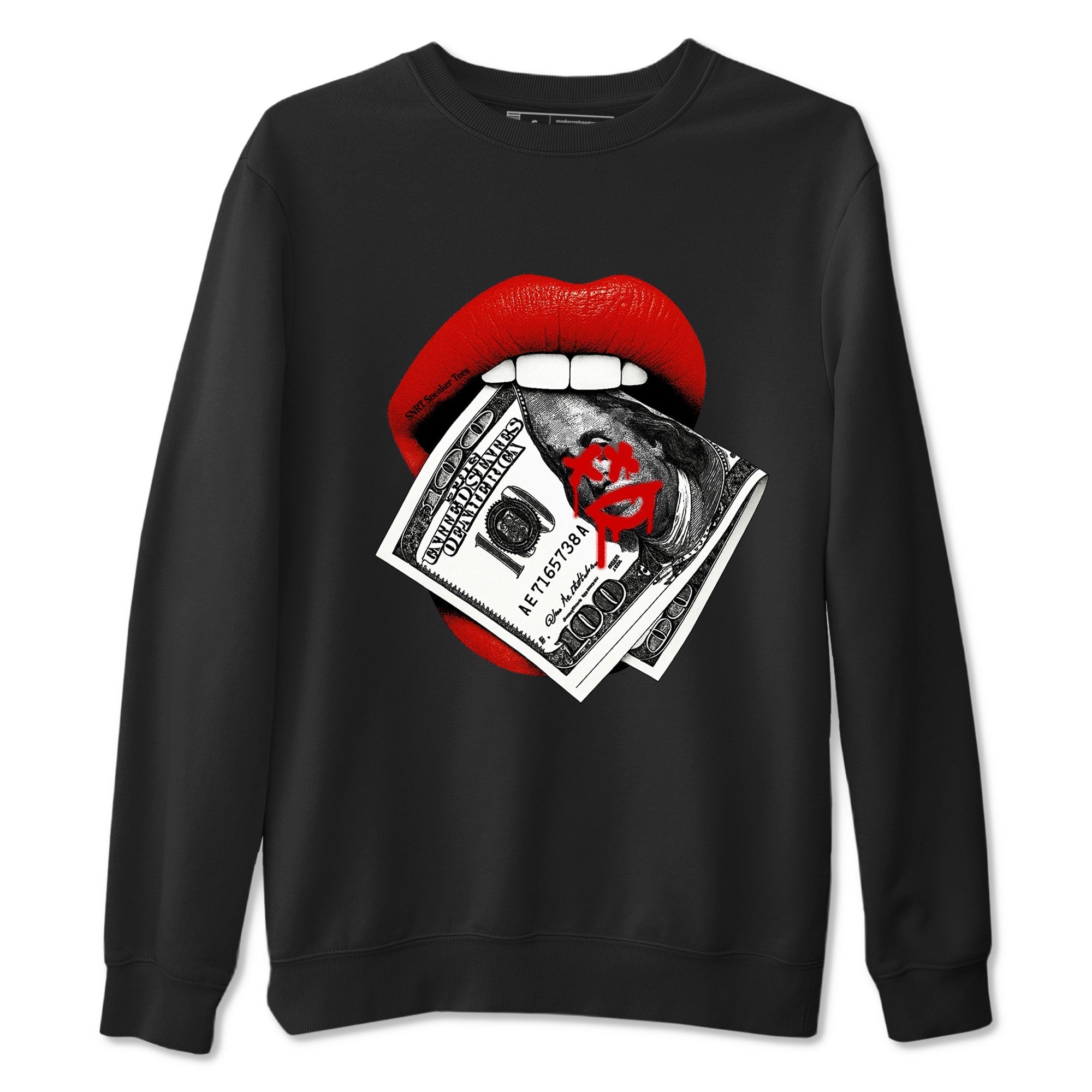 Lips Money snkmatch Tees - Air Jordan 11 Bred