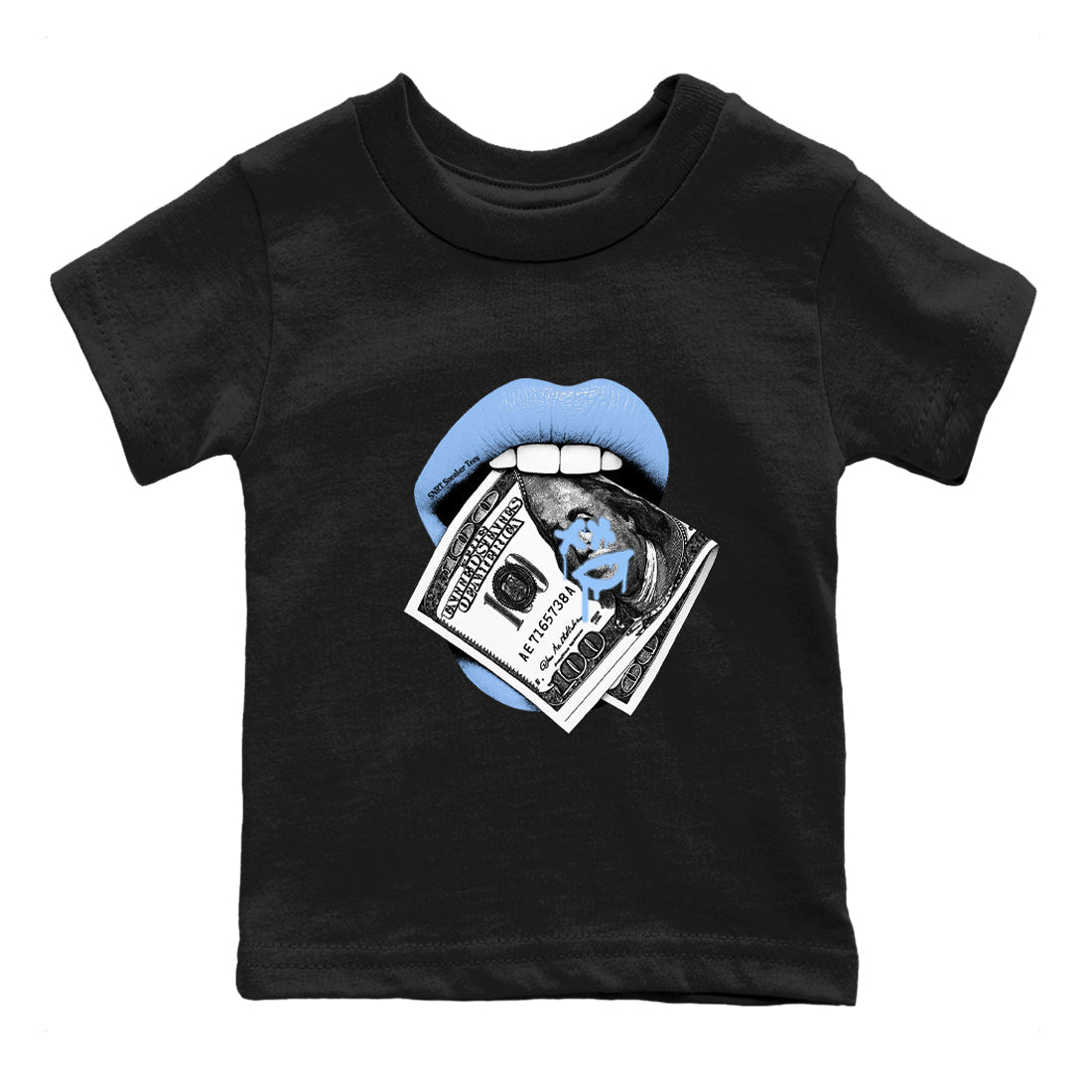 Lips Money snkmatch Tees Kids - Air Jordan 4 Forget Me Not