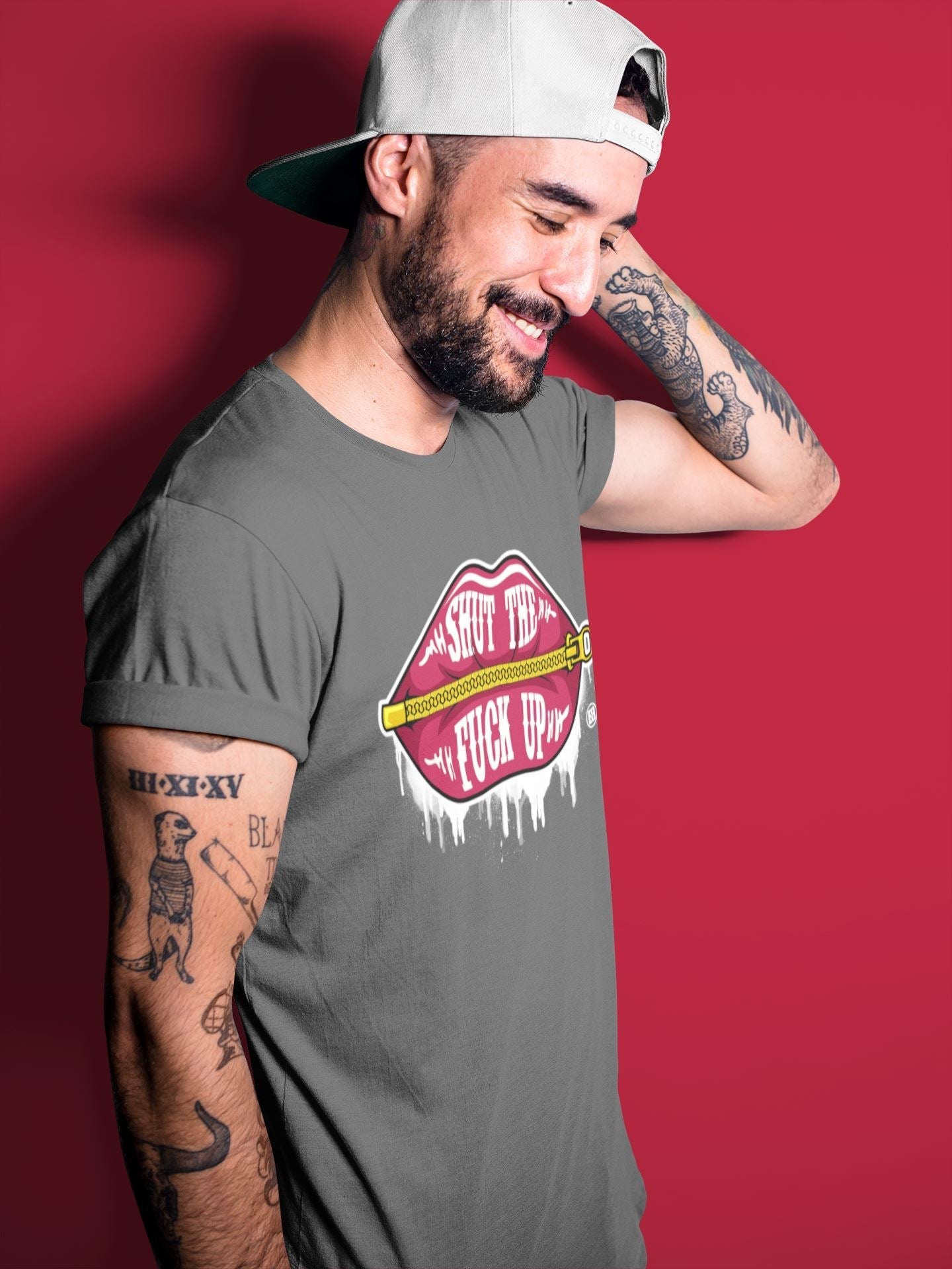 Lips Zipper Unisex Tops - Air Jordan 3 Cardinal
