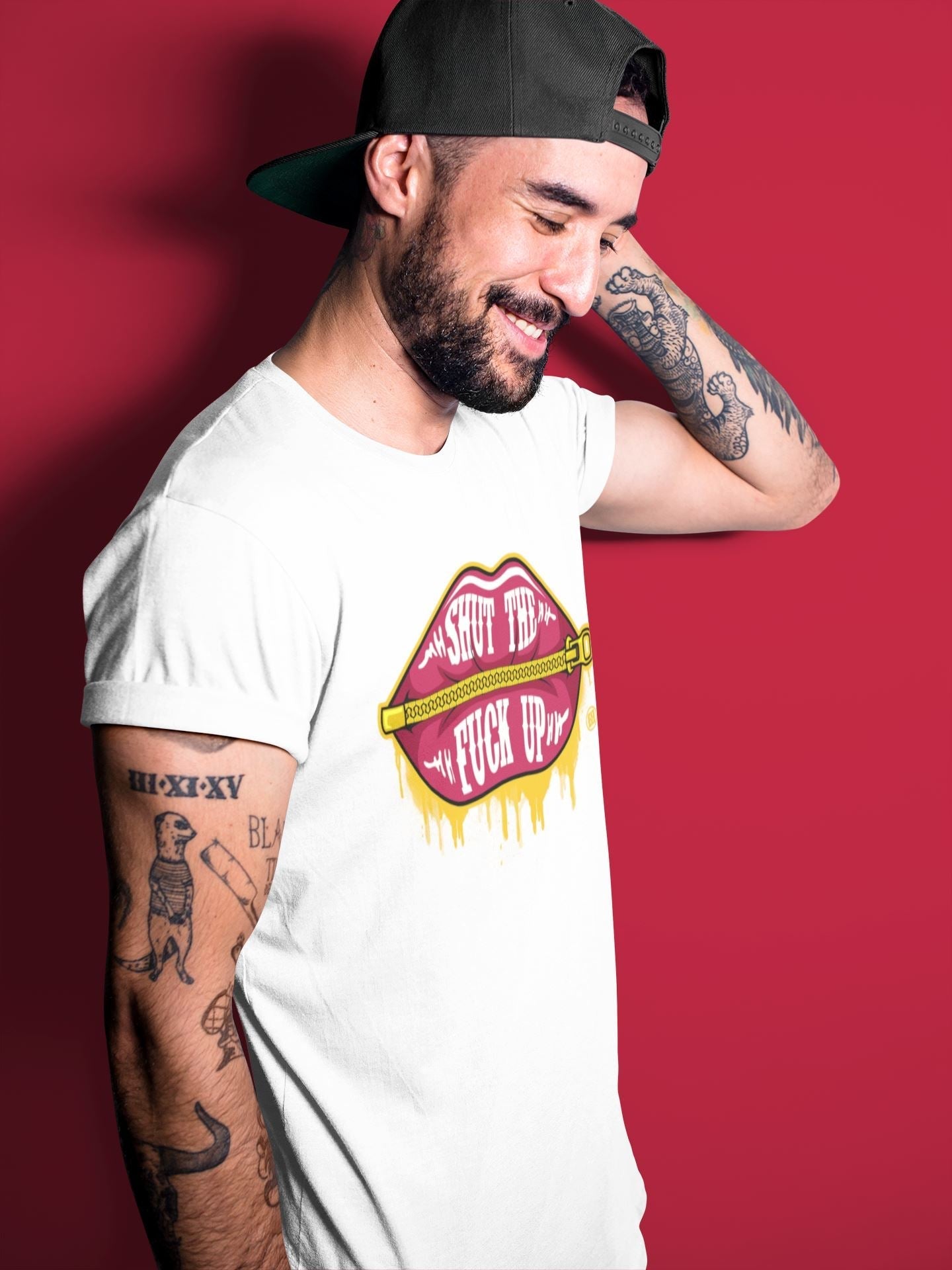 Lips Zipper Unisex Tops - Air Jordan 3 Cardinal