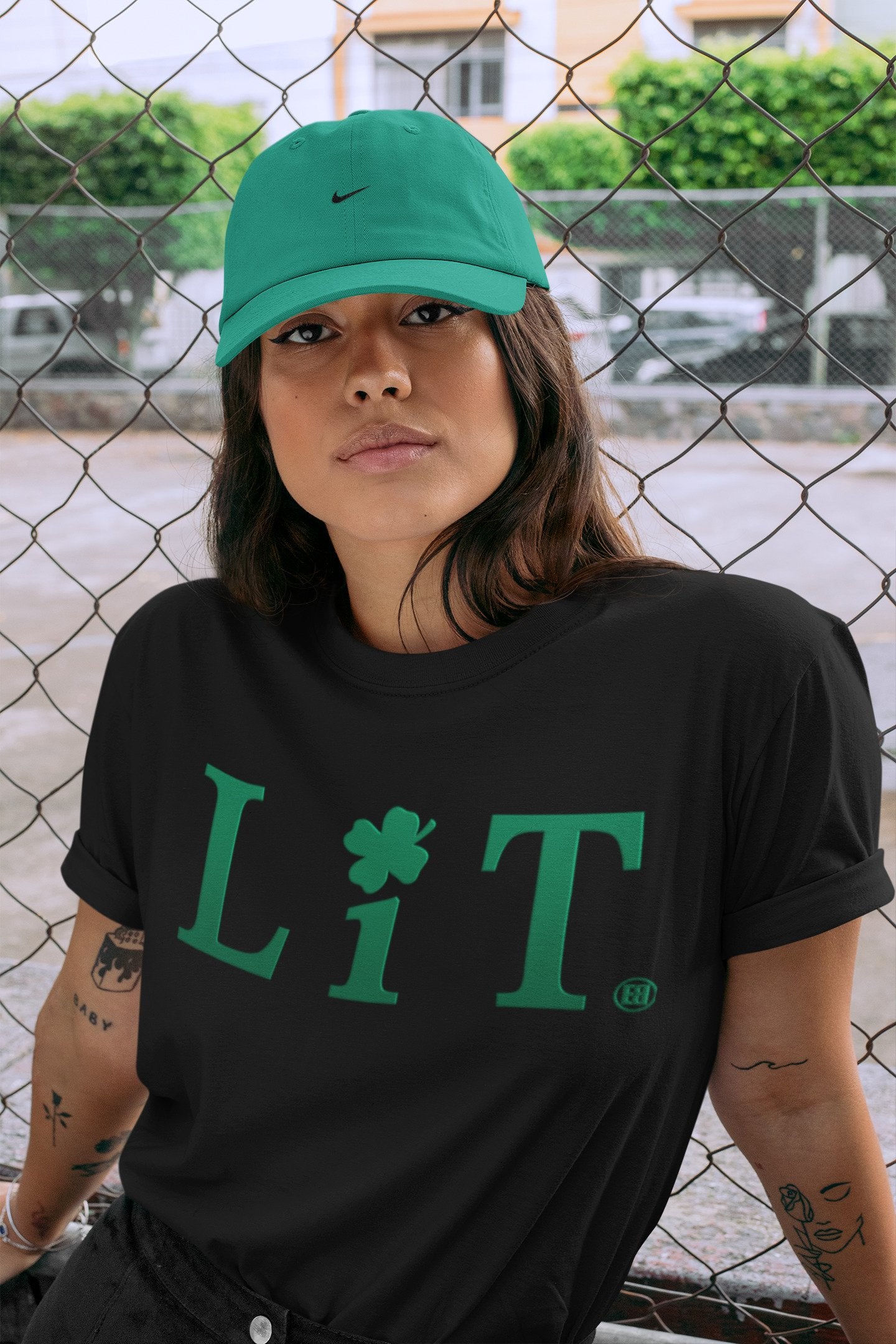Lit Unisex Tops - Air Jordan 13 Lucky Green