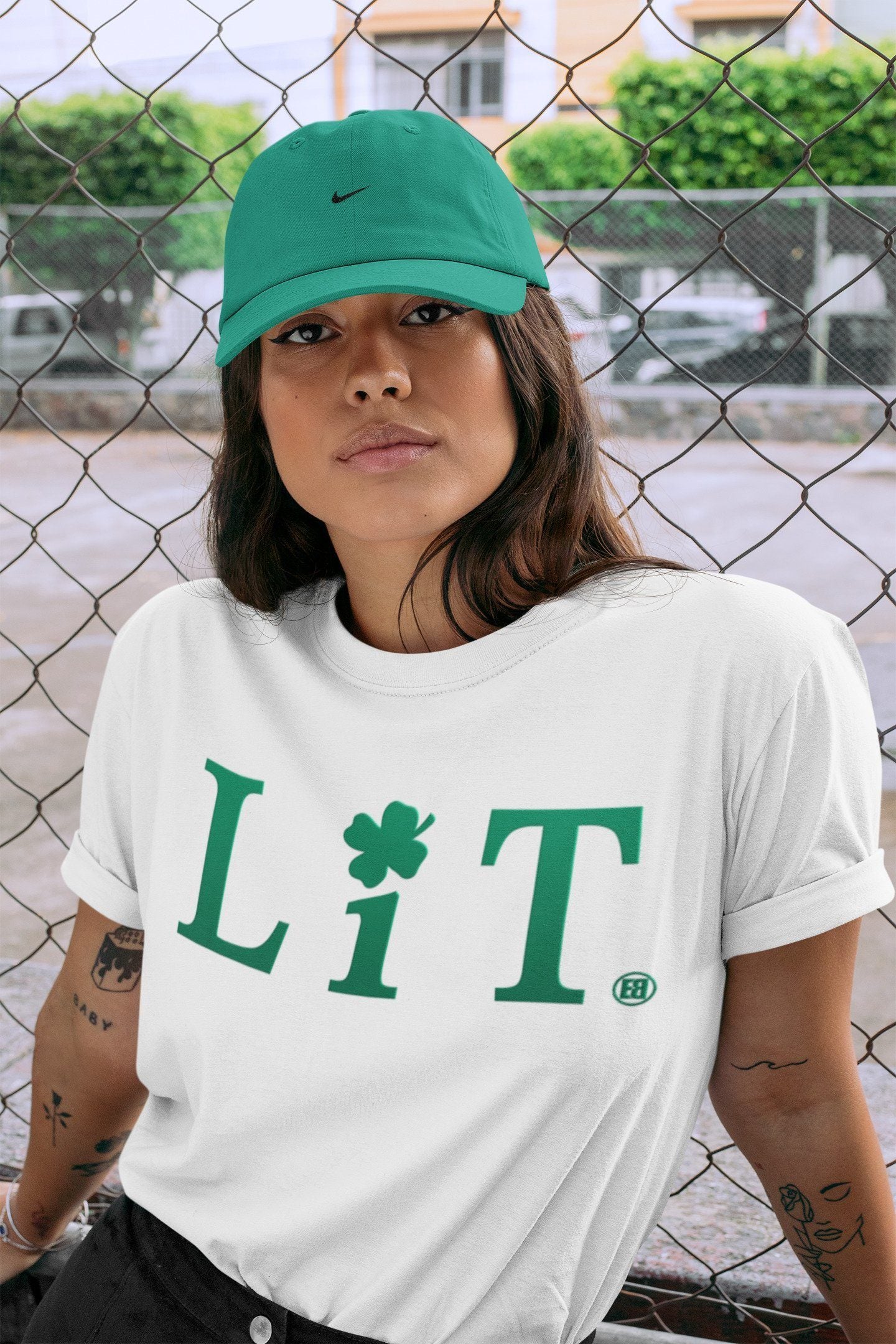 Lit Unisex Tops - Air Jordan 13 Lucky Green