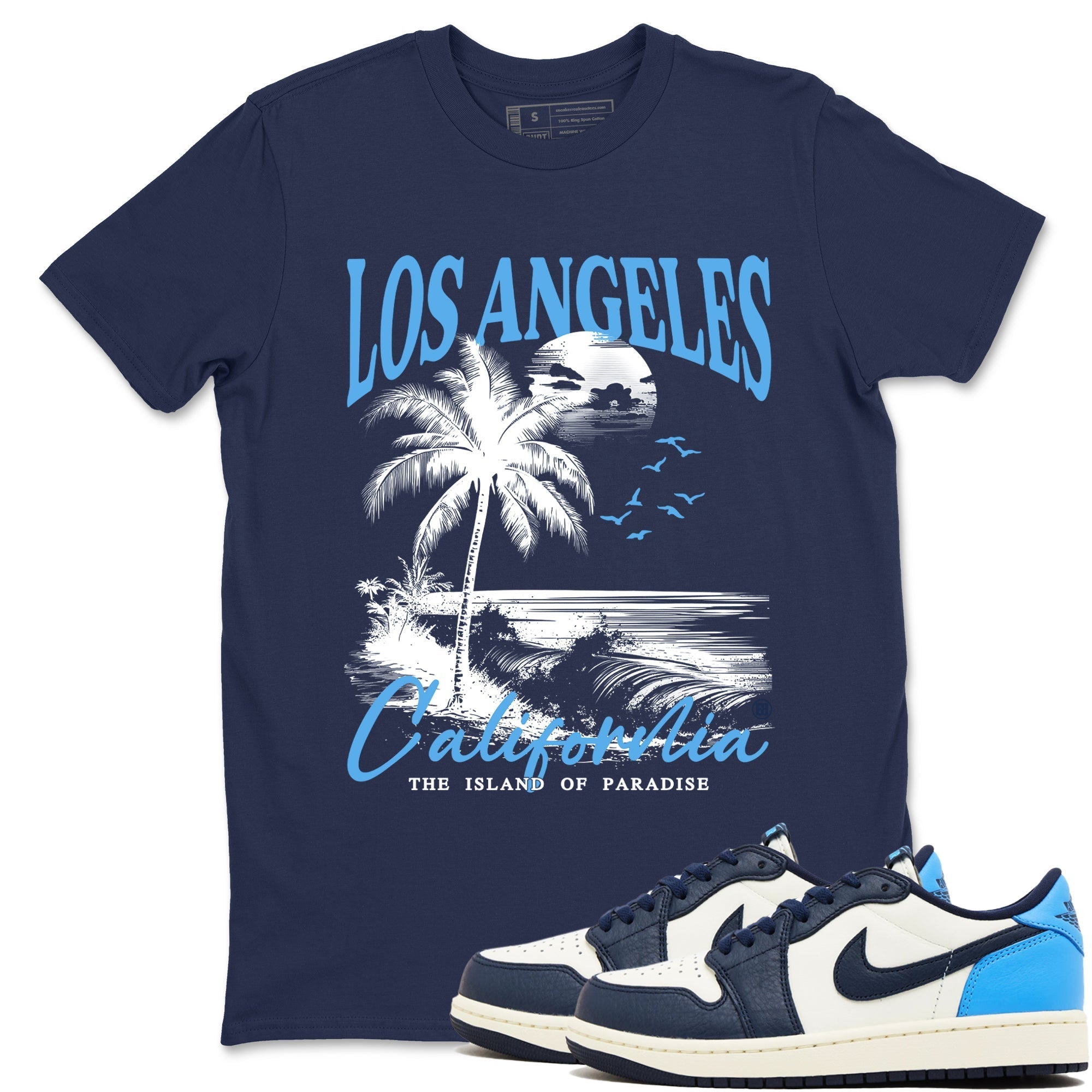 Los Angeles California snkmatch Tees - Air Jordan 1 Obsidian