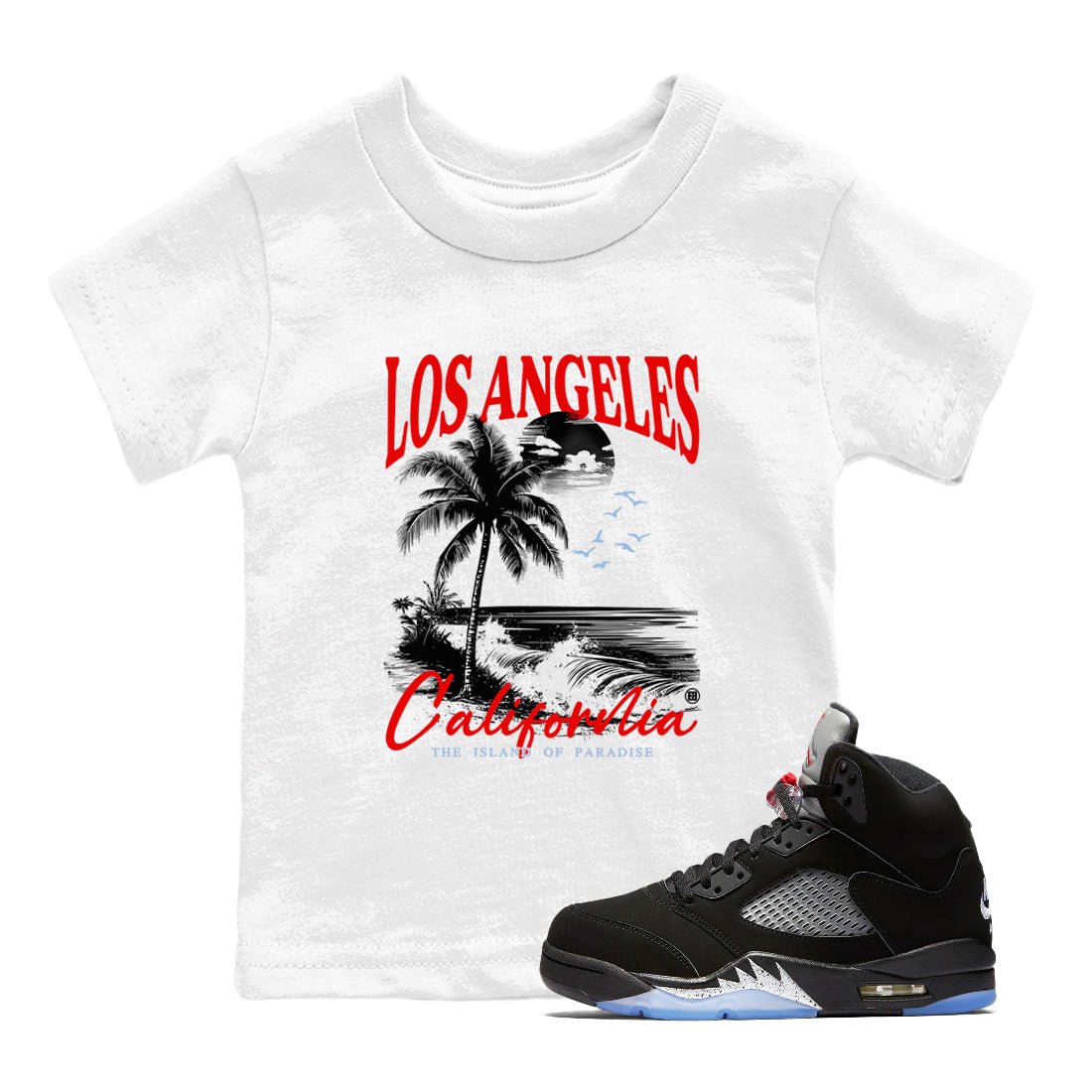 Los Angeles California snkmatch Tees Kids - Air Jordan 5 Reimagined