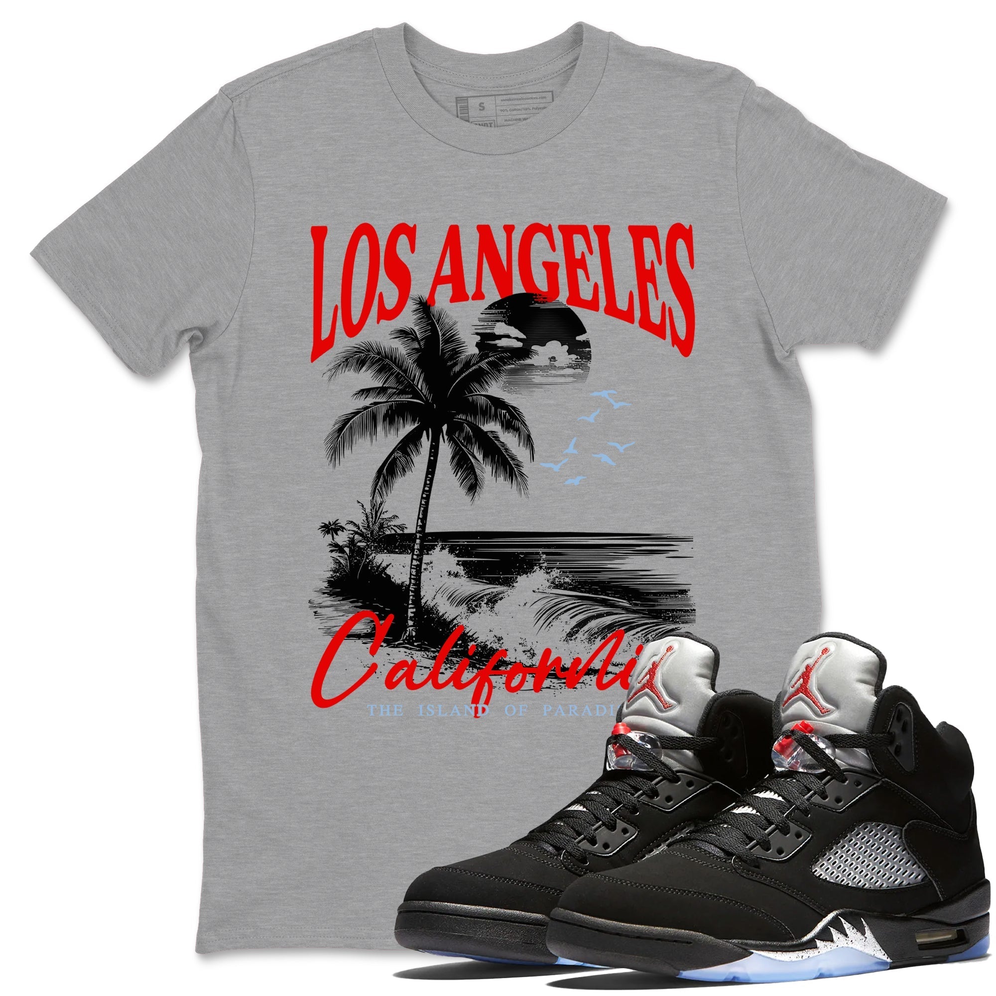 Los Angeles California snkmatch Tees - Air Jordan 5 Reimagined