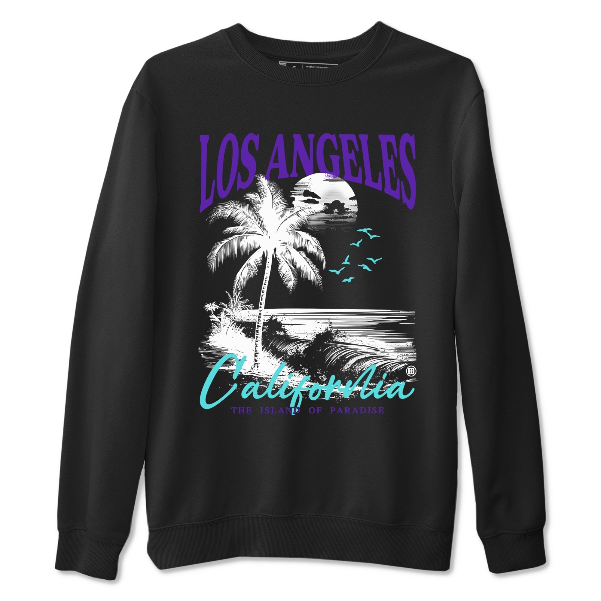 Los Angeles California snkmatch Tees - Air Jordan 5 Grape