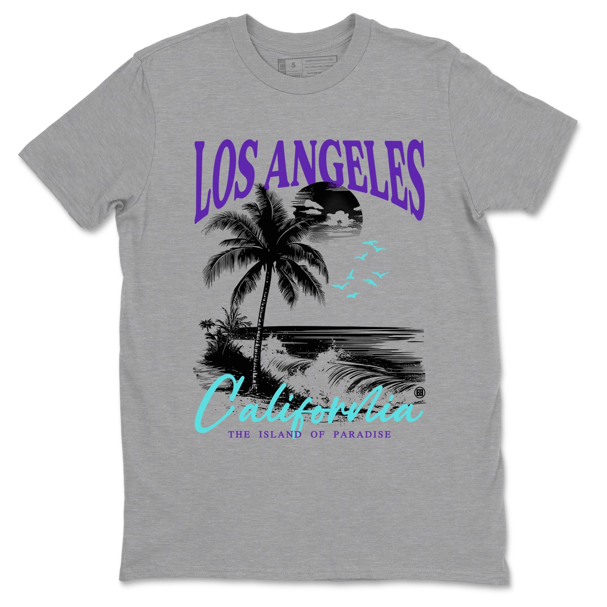 Los Angeles California snkmatch Tees - Air Jordan 5 Grape