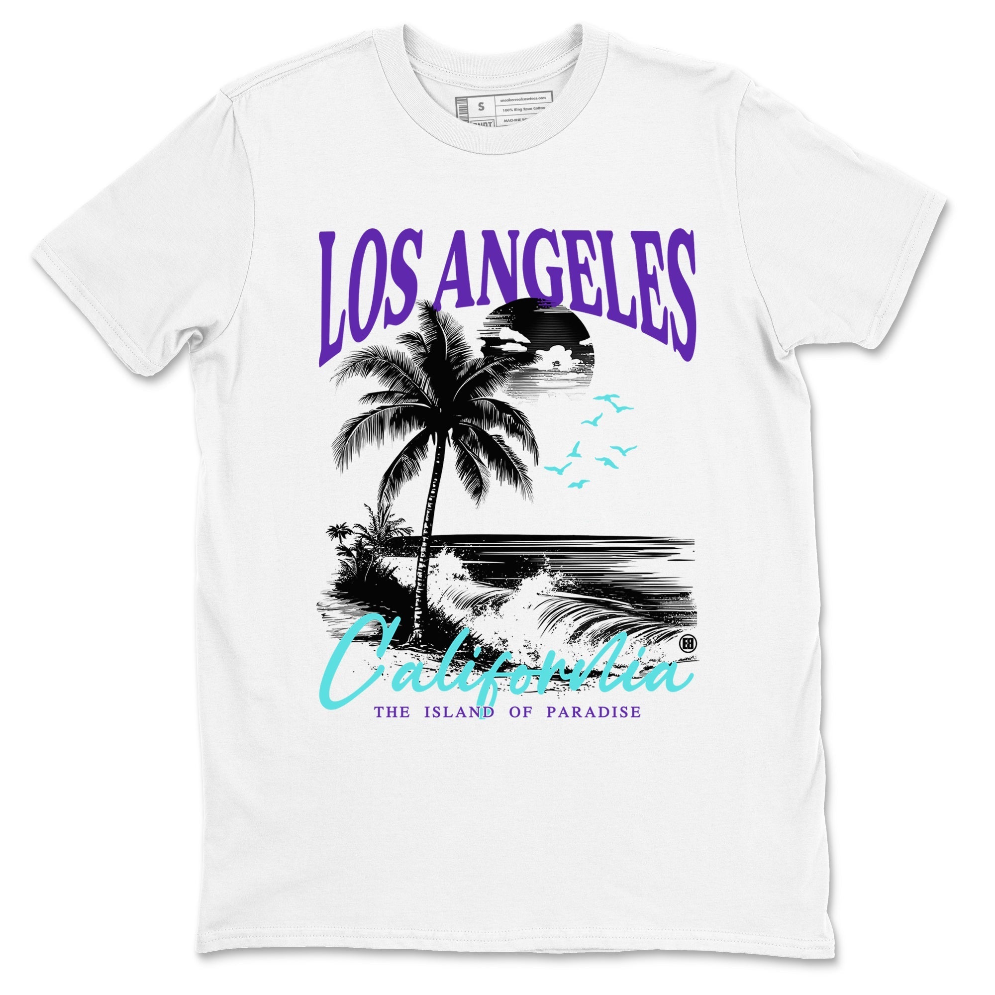 Los Angeles California snkmatch Tees - Air Jordan 5 Grape