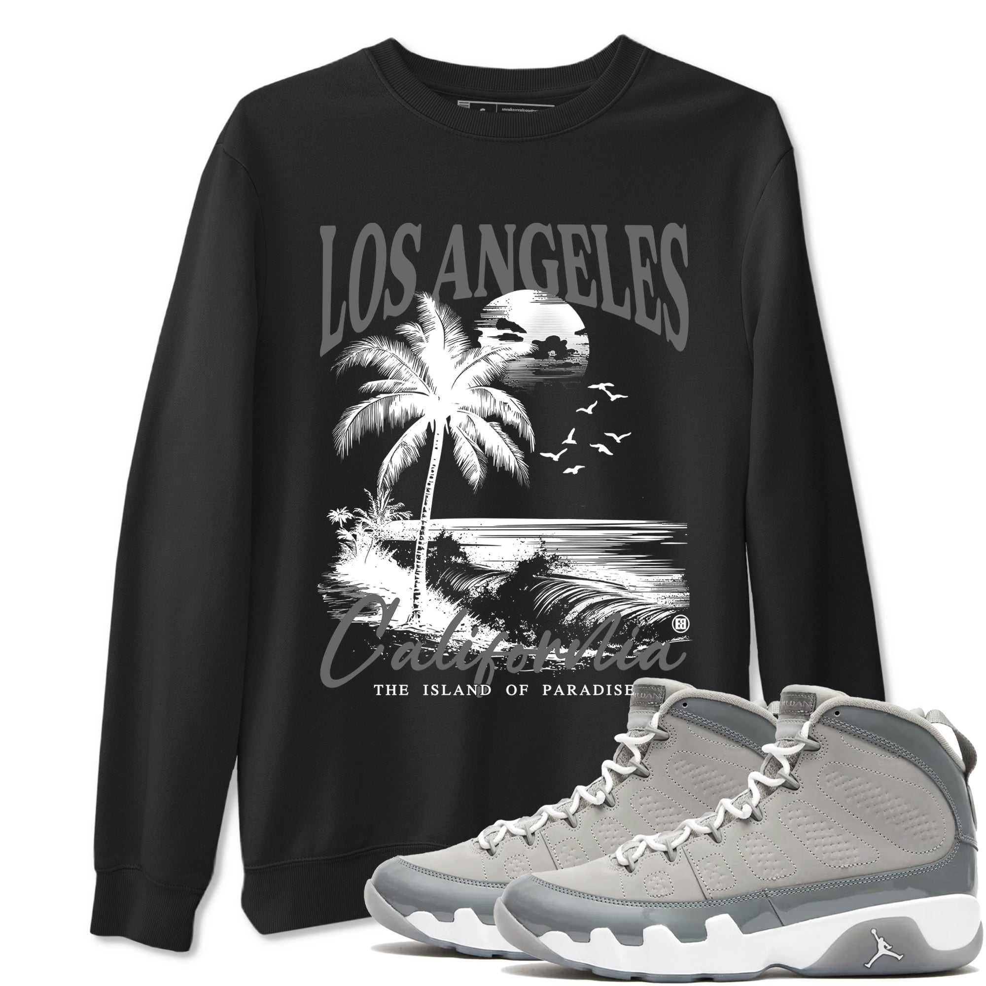 Los Angeles California snkmatch Tees - Air Jordan 9 Cool Grey