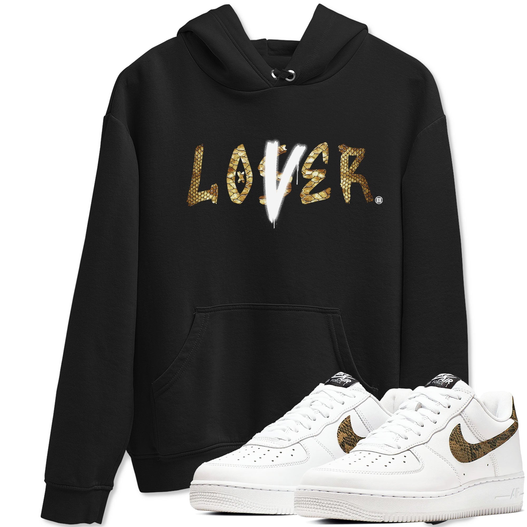 Loser Lover snkmatch Tees - Air Force 1 Ivory Snake