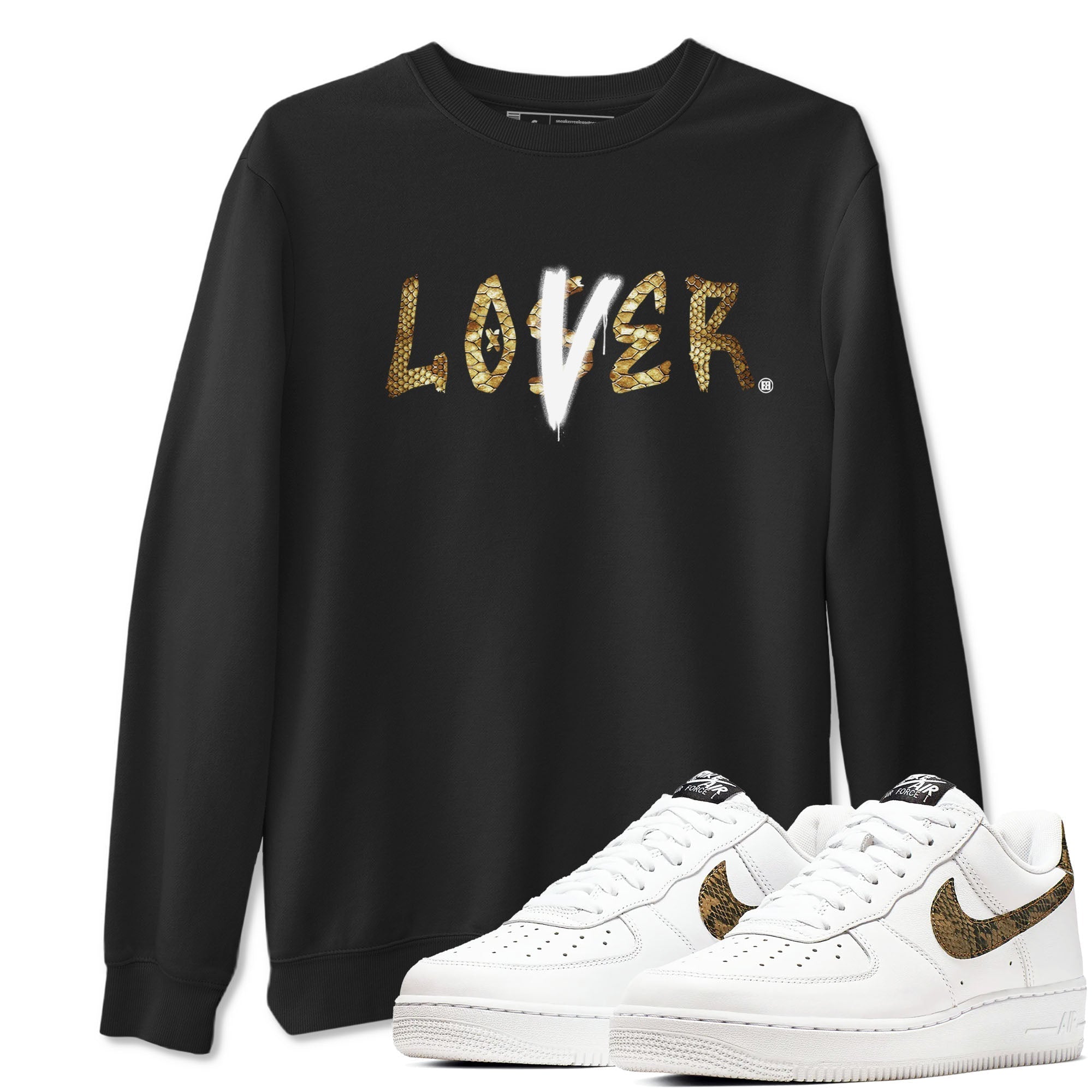 Loser Lover snkmatch Tees - Air Force 1 Ivory Snake