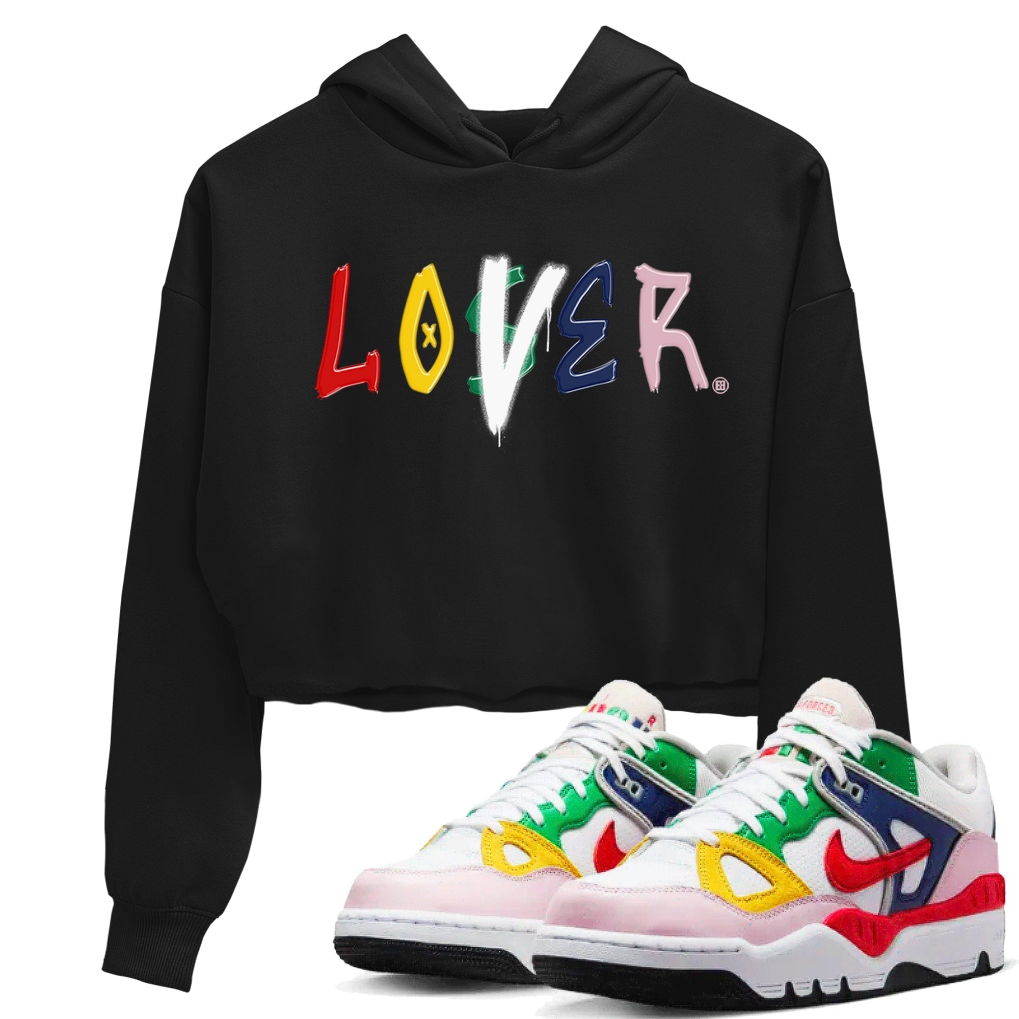 Loser Lover snkmatch Women's Top - Air Force 3 Blue Void and Tour Yellow