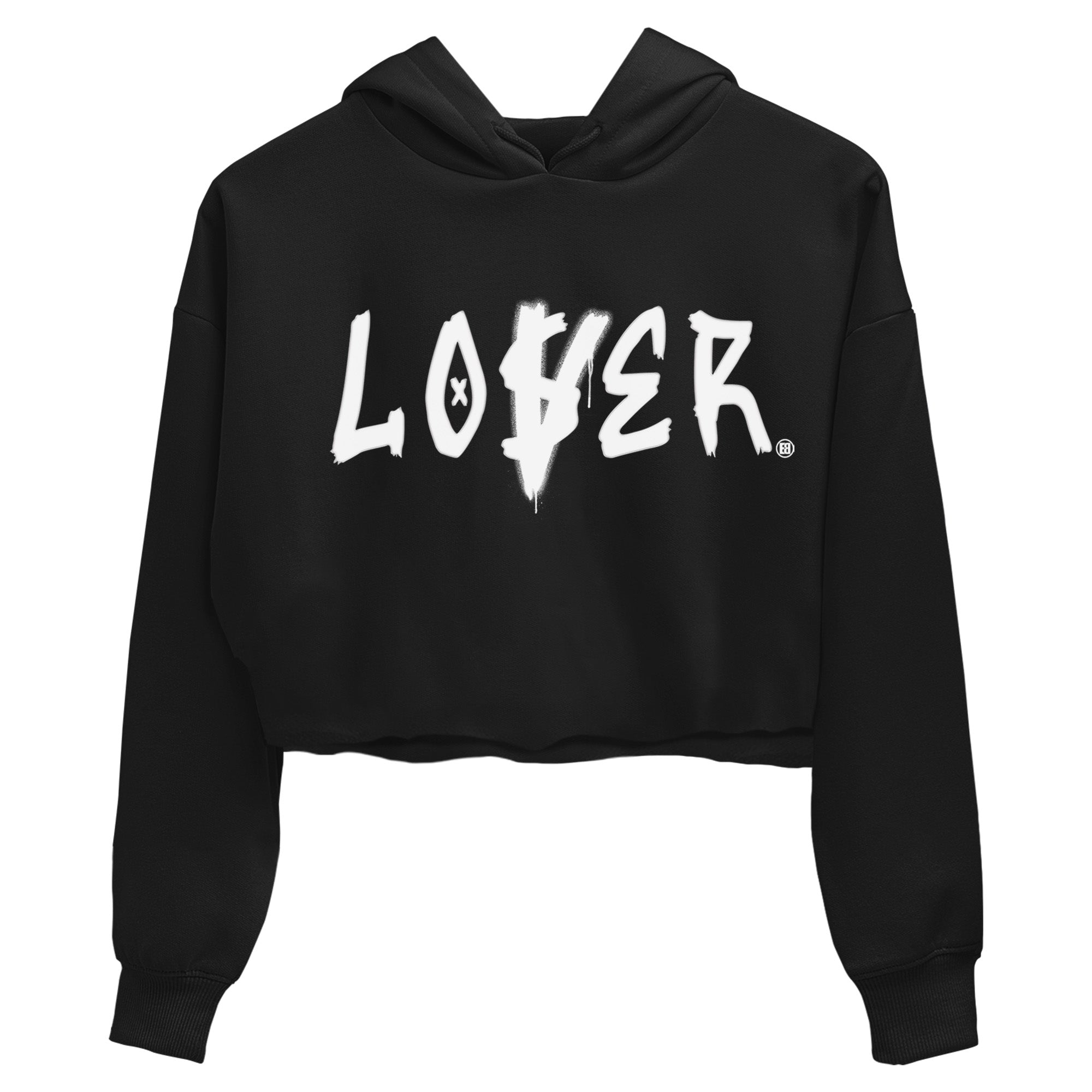 Loser Lover Women's Tops - Air Jordan 1 Black White