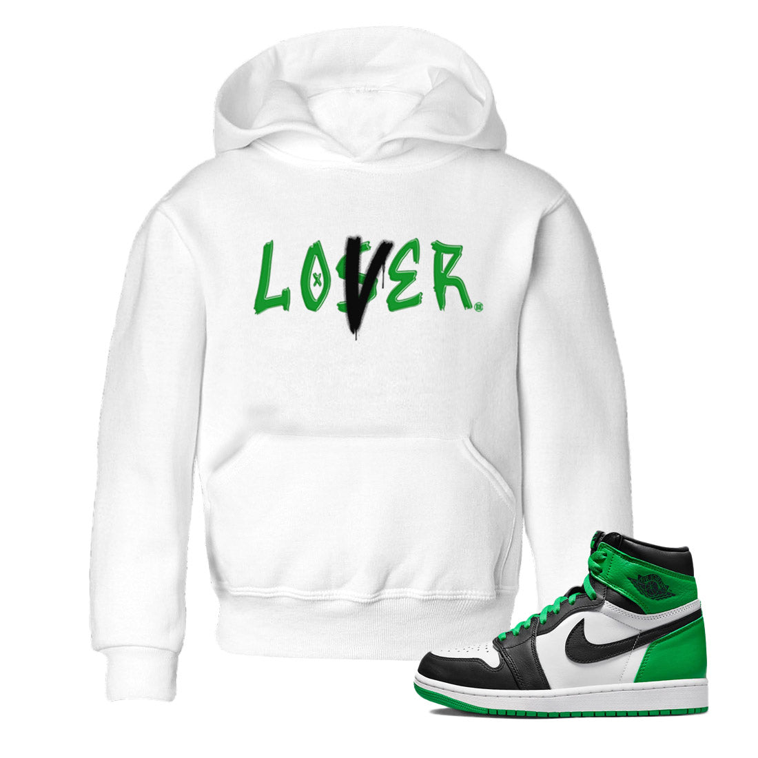 Loser Lover Kids Tops - Air Jordan 1 Celtics