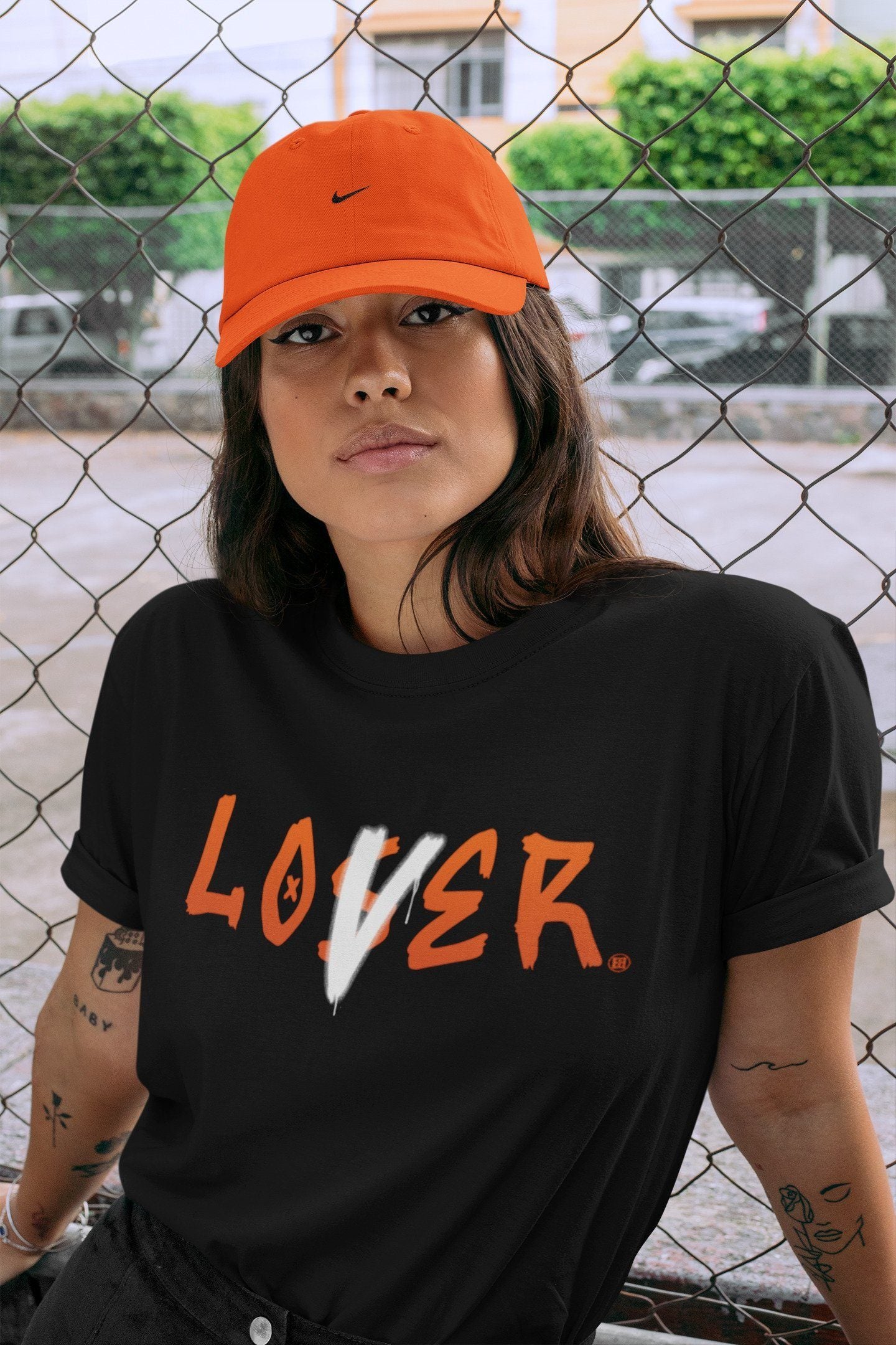 Loser Lover Unisex Tops - Air Jordan 1 Electro Orange