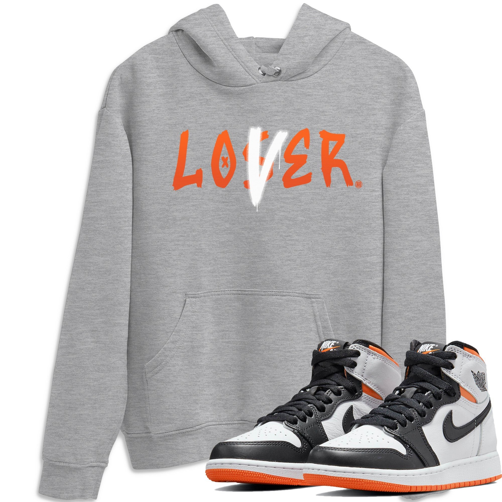 Loser Lover Unisex Tops - Air Jordan 1 Electro Orange