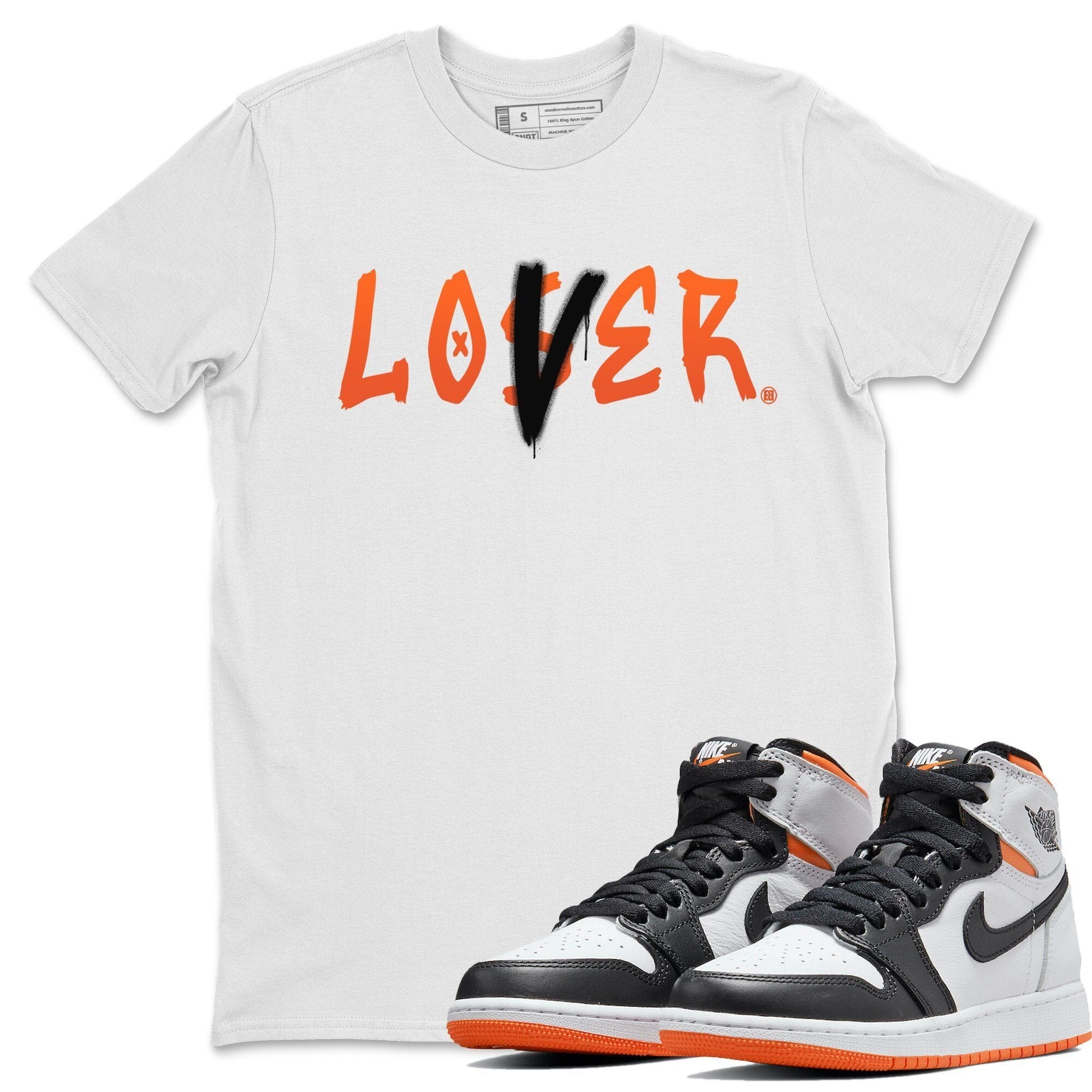 Loser Lover Unisex Tops - Air Jordan 1 Electro Orange