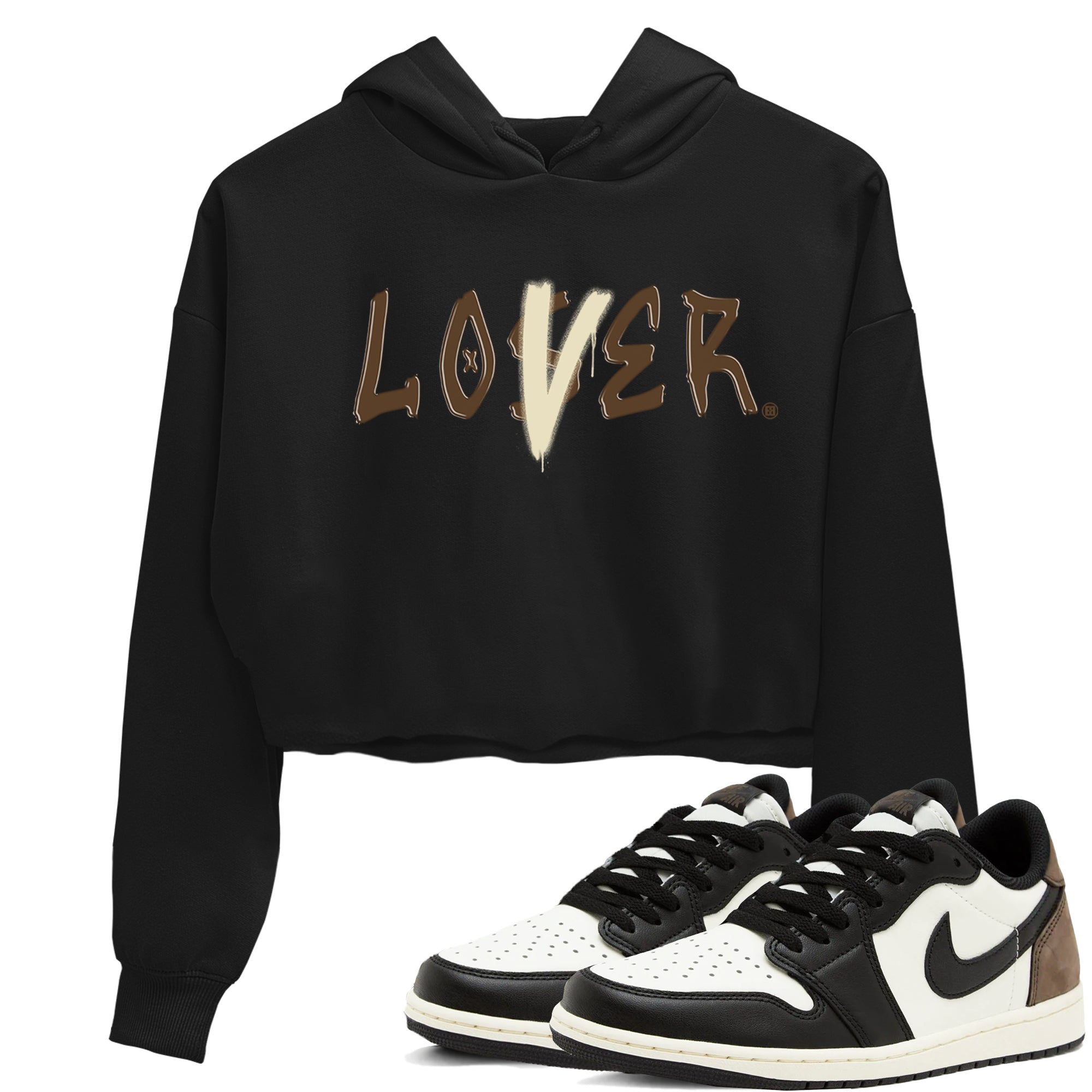 Loser Lover snkmatch Women's Top - Air Jordan 1 Mocha