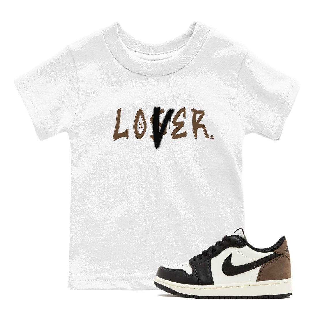 Loser Lover snkmatch Tees Kids - Air Jordan 1 Mocha