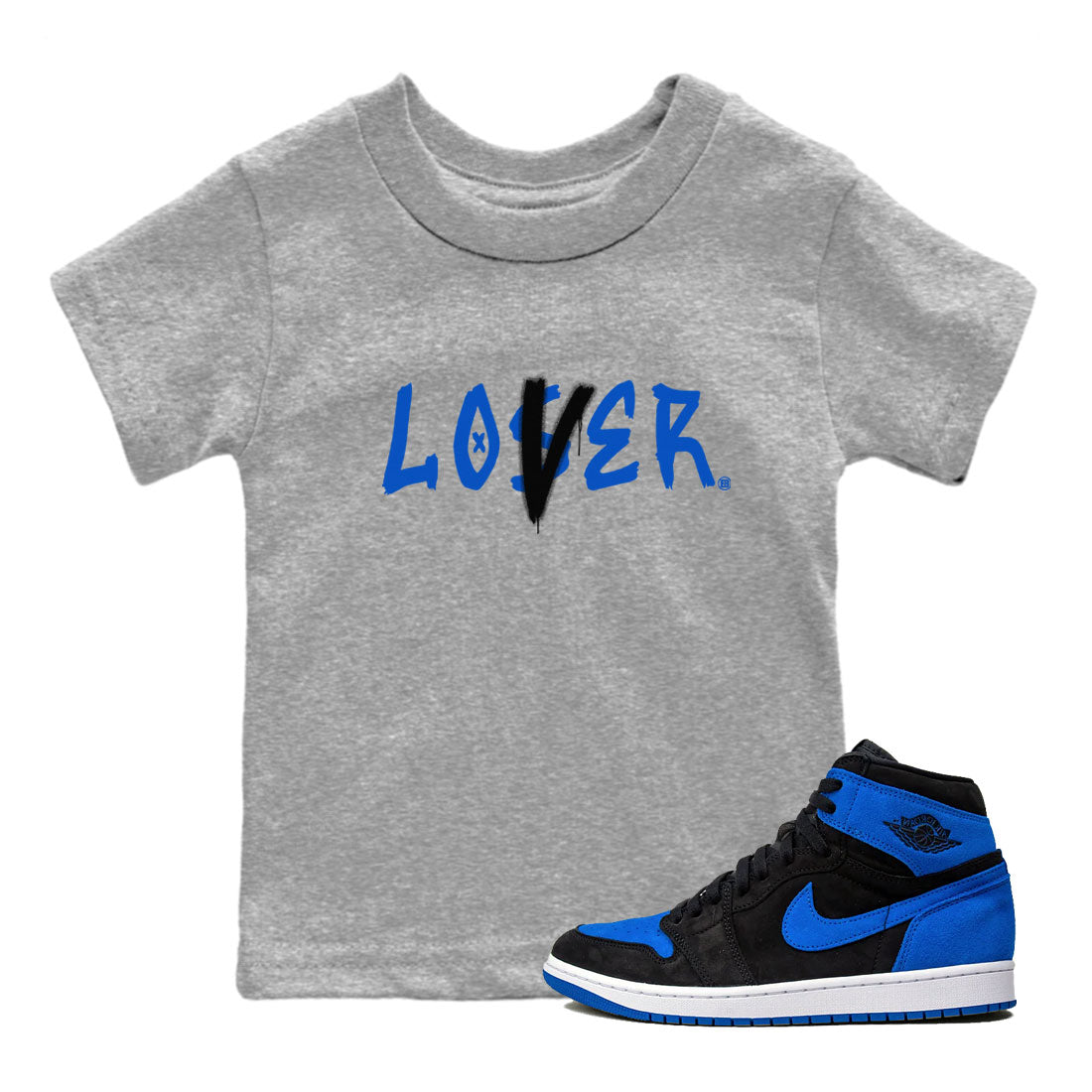 Loser Lover snkmatch Tee Kids - Air Jordan 1 Royal Reimagined