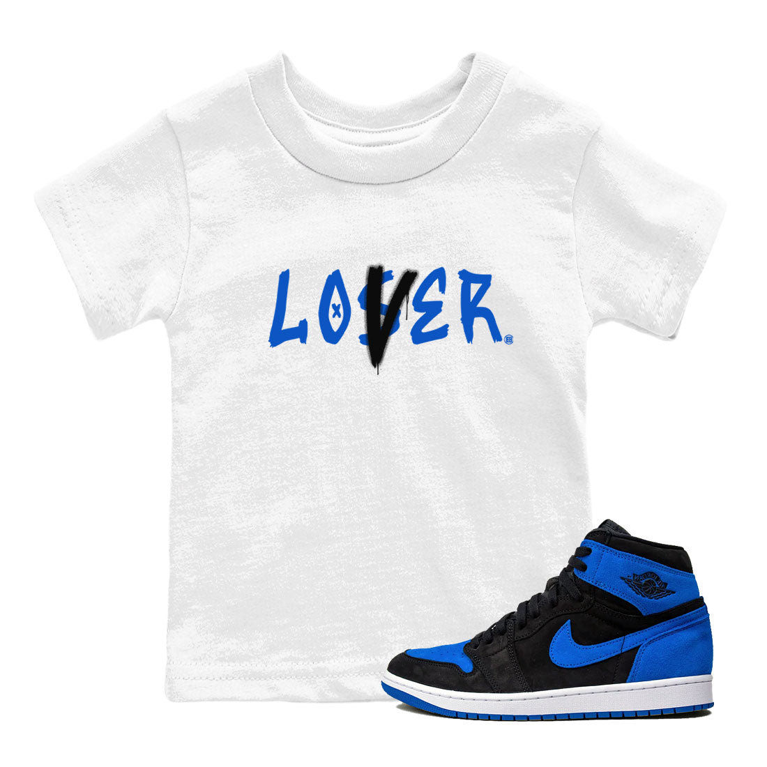 Loser Lover snkmatch Tee Kids - Air Jordan 1 Royal Reimagined