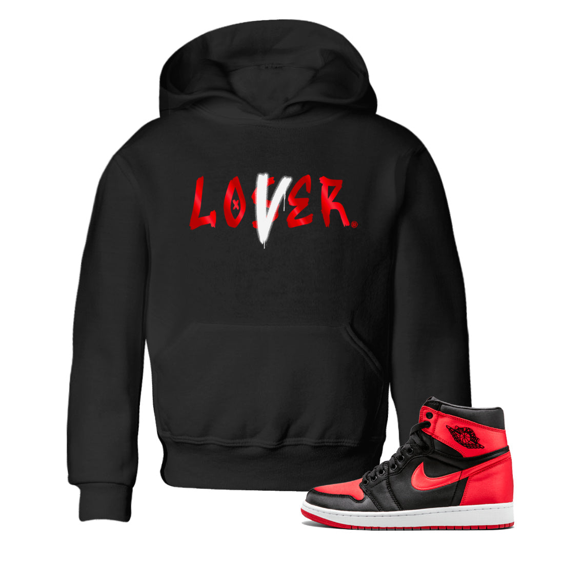 Loser Lover Kids Tops - Air Jordan 1 Satin Bred