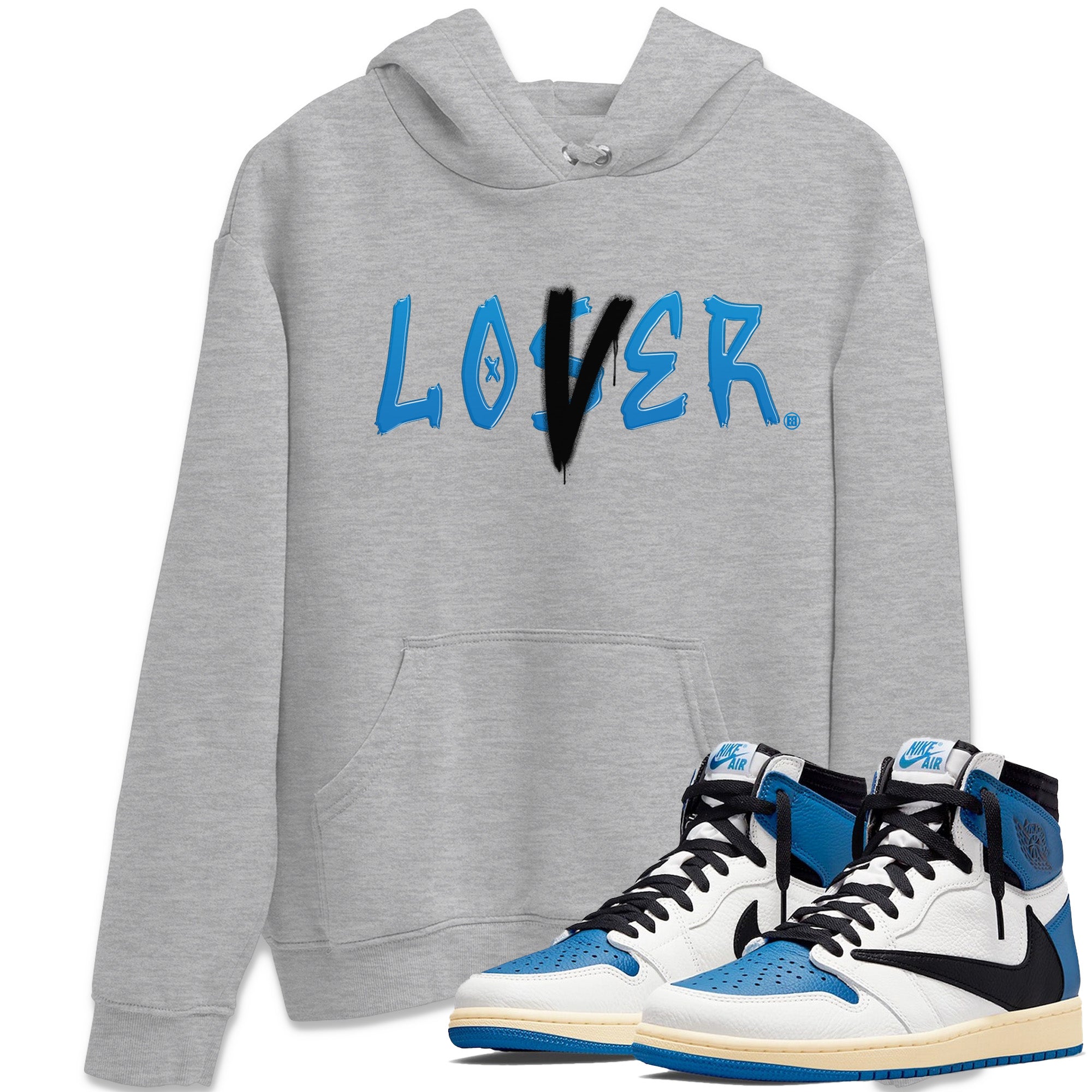 Loser Lover Unisex Tops - Air Jordan 1 Travis Scott Fragment