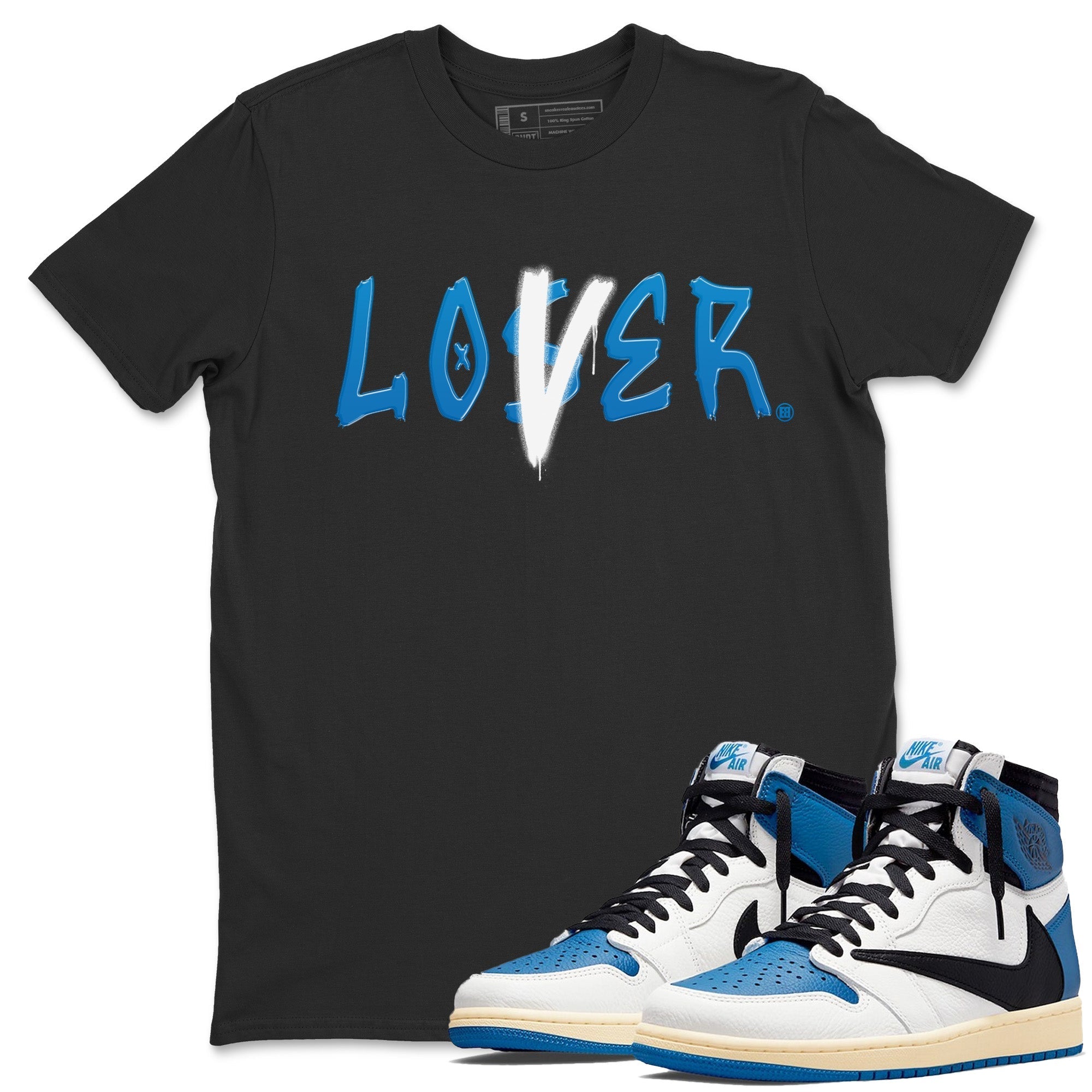 Loser Lover Unisex Tops - Air Jordan 1 Travis Scott Fragment
