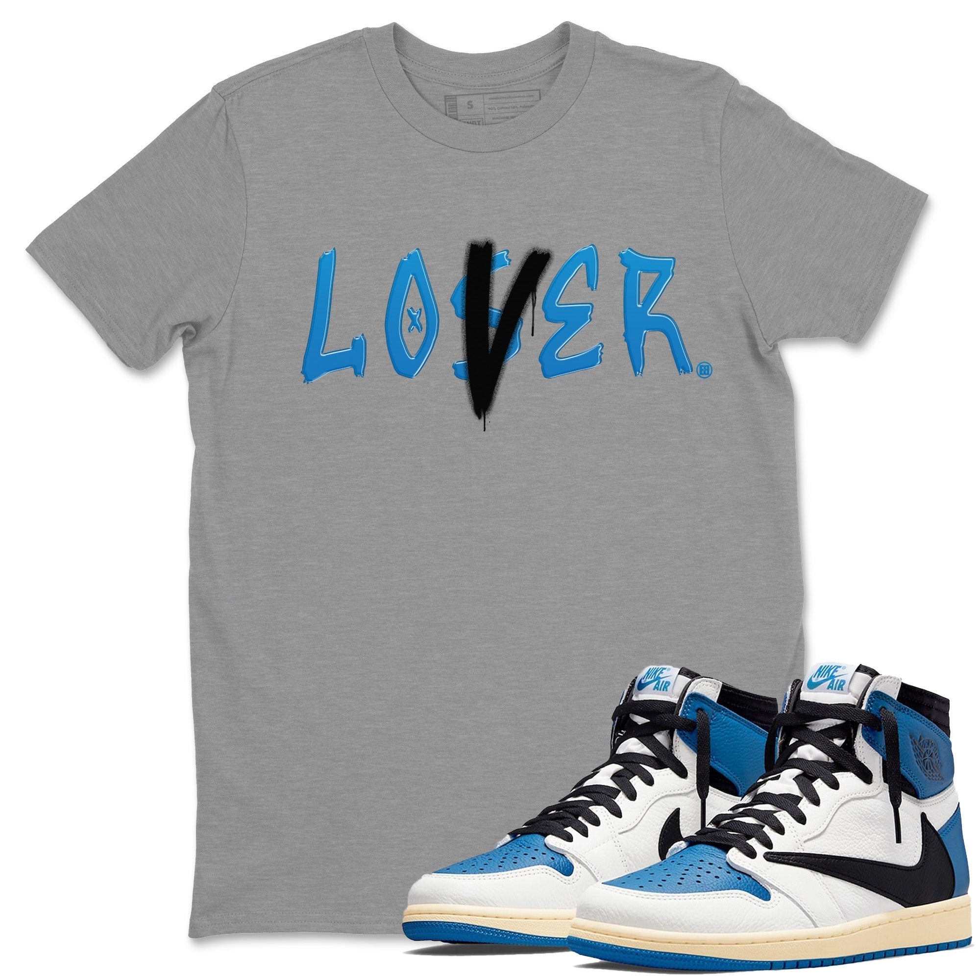 Loser Lover Unisex Tops - Air Jordan 1 Travis Scott Fragment
