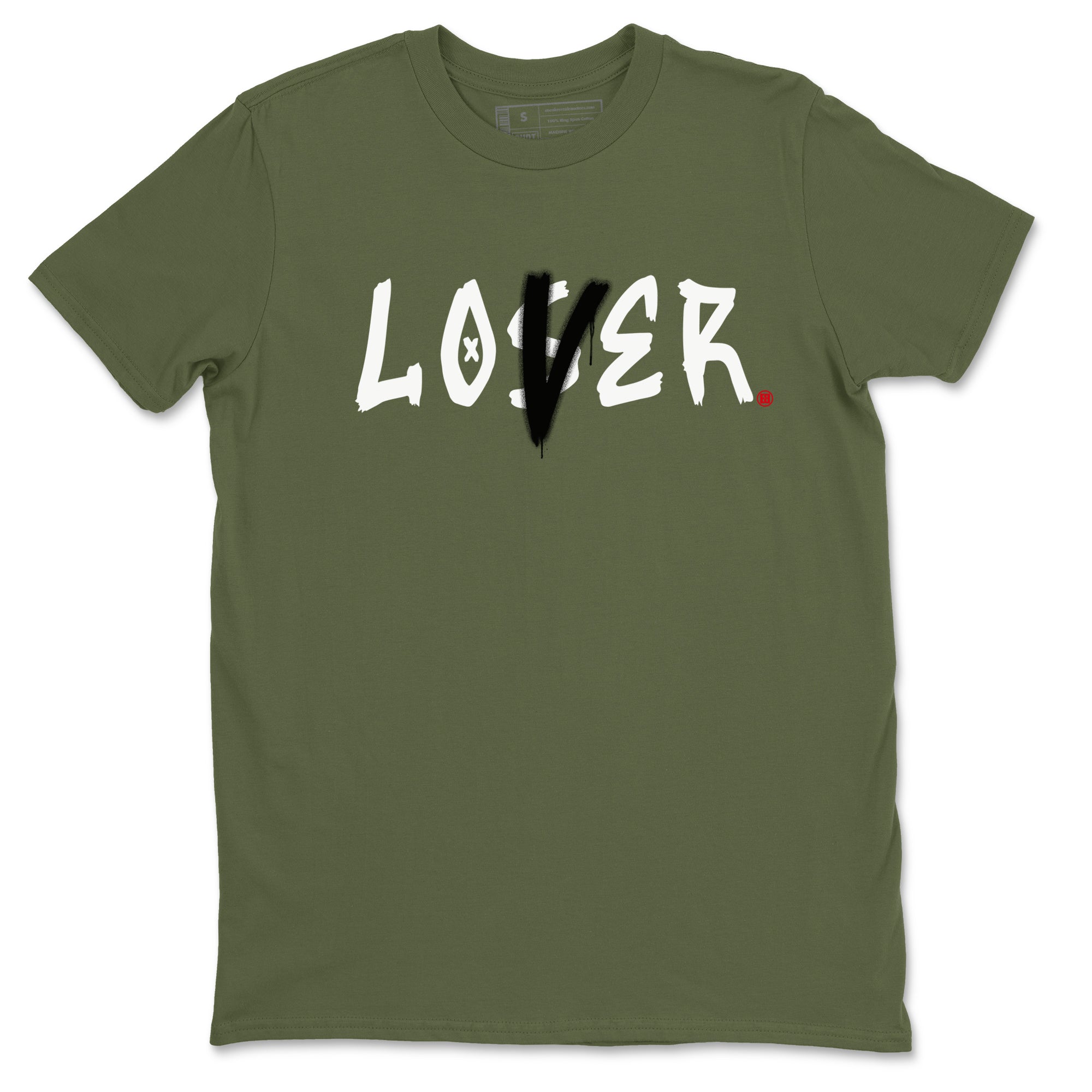 Loser Lover snkmatch Tees - Air Jordan 1 Travis Scott Medium Olive
