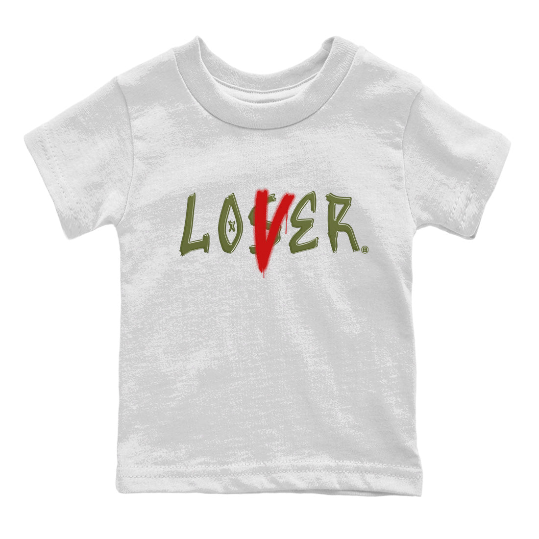 Loser Lover Kids Tops - Air Jordan 1 Travis Scott Olive