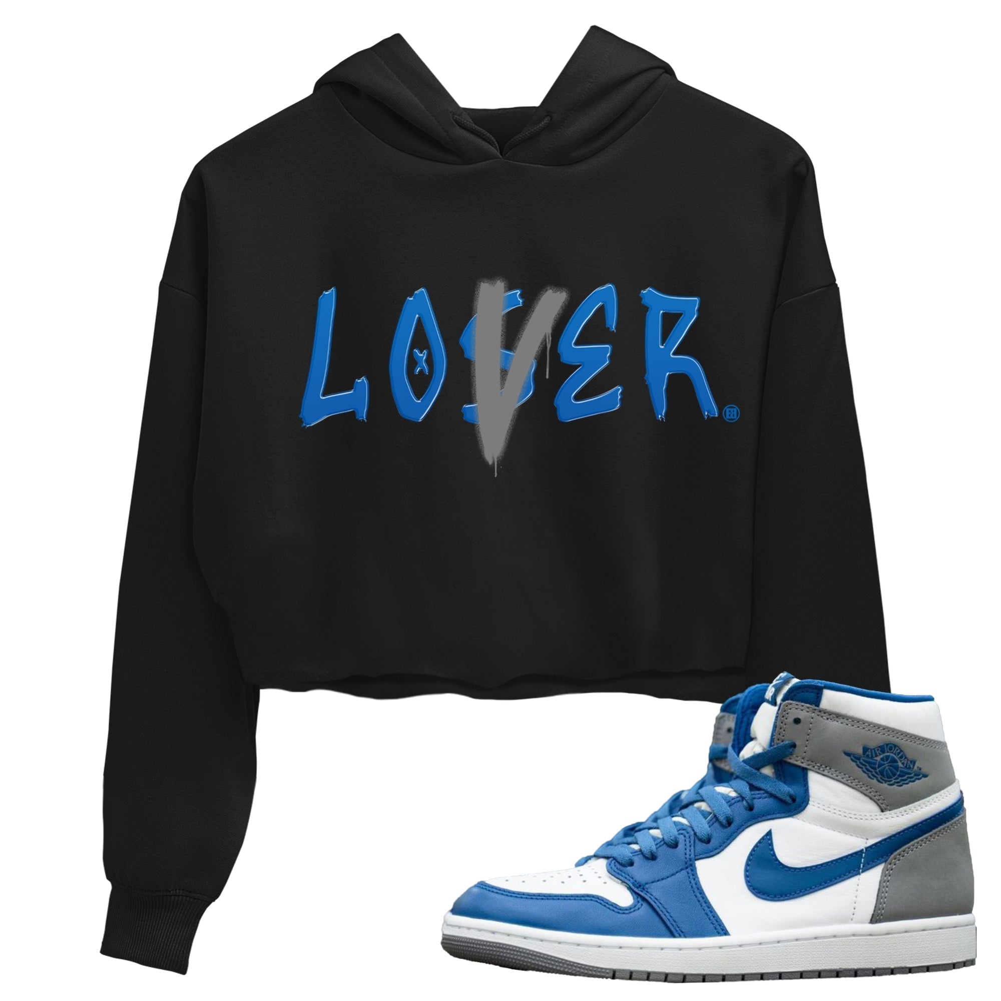 Loser Lover Women's Tops - Air Jordan 1 True Blue
