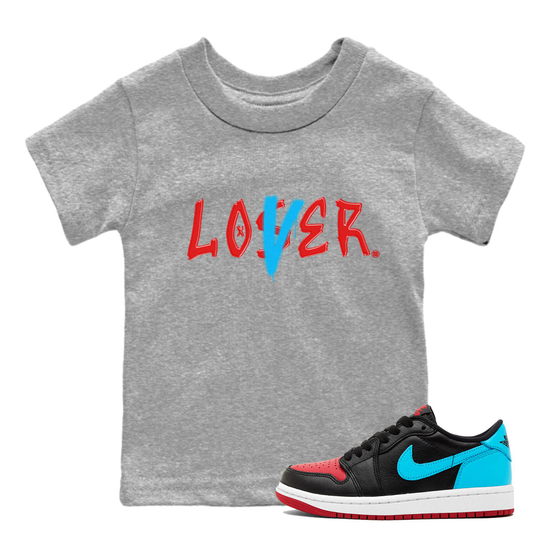 Loser Lover Kids Tops - Air Jordan 1 UNC to Chicago