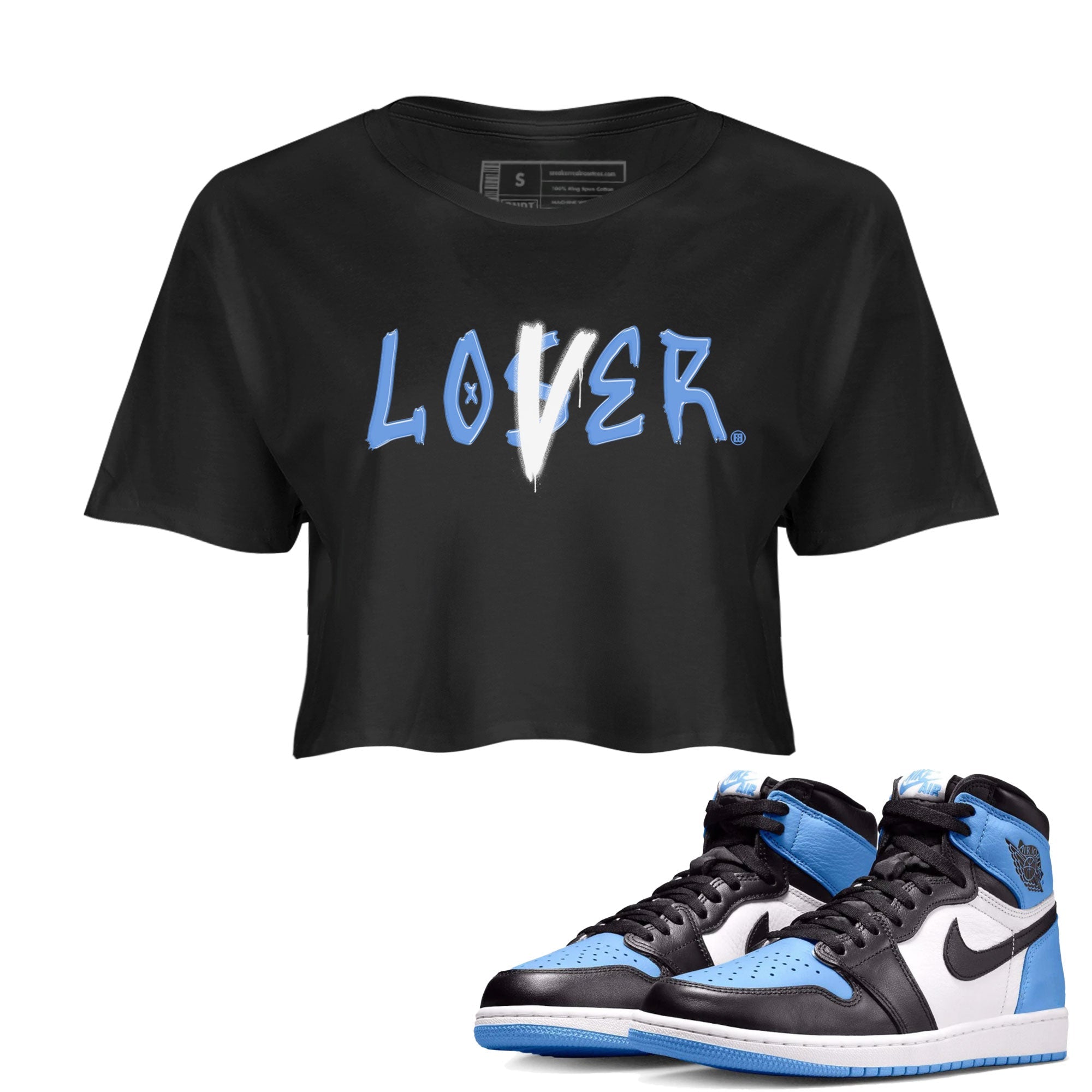 Loser Lover snkmatch Women's Top - Air Jordan 1 UNC Toe
