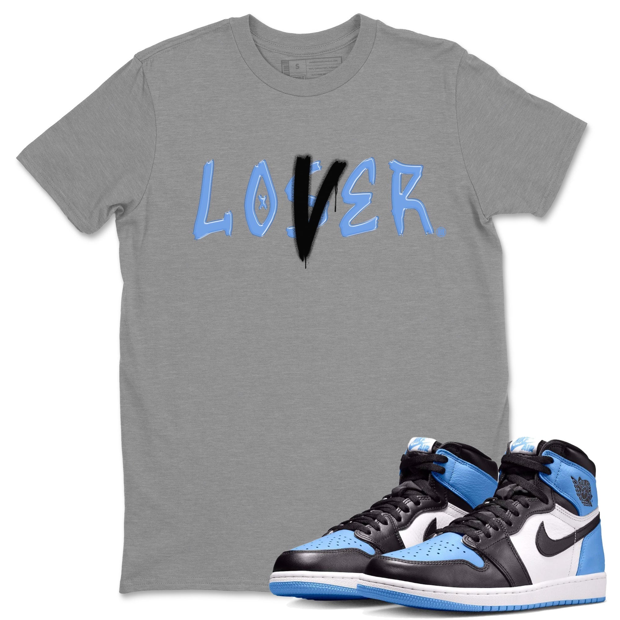 Loser Lover snkmatch Tee - Air Jordan 1 UNC Toe