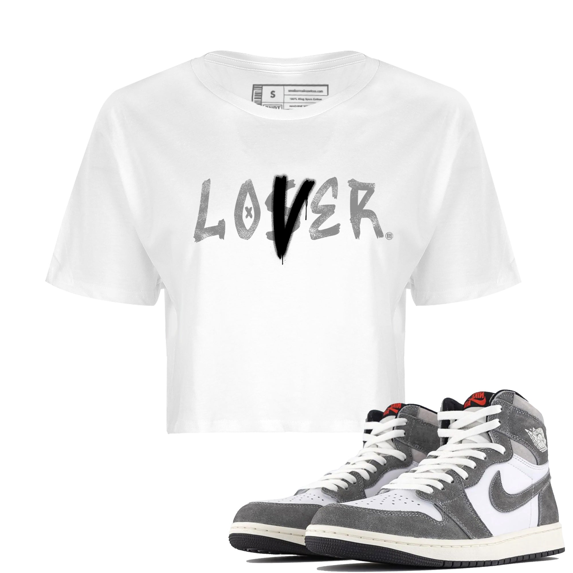 Loser Lover Women's Tops - Air Jordan 1 Washed Heritage
