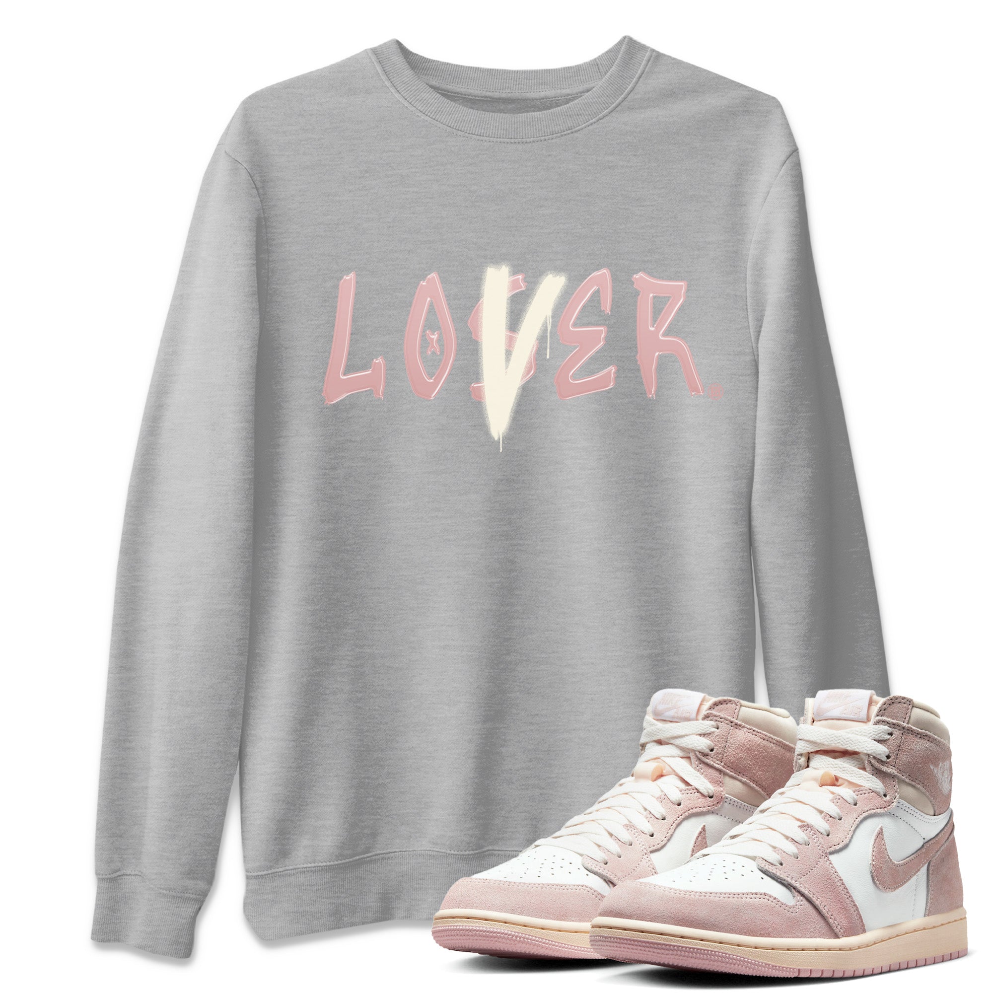 Loser Lover Unisex Tops - Air Jordan 1 Washed Pink