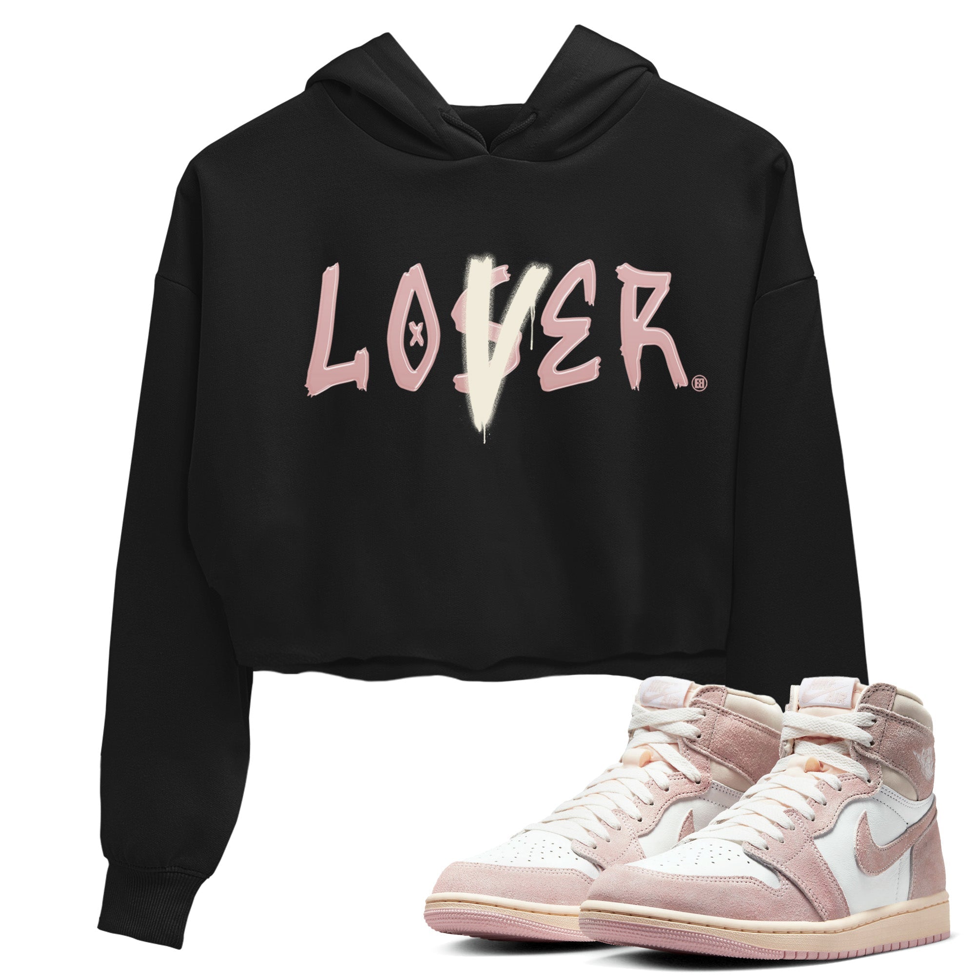 Loser Lover Women's Tops - Air Jordan 1 Washed Pink