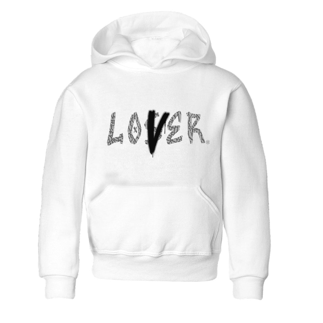 Loser Lover Kids Tops - Air Jordan 1 White Cement