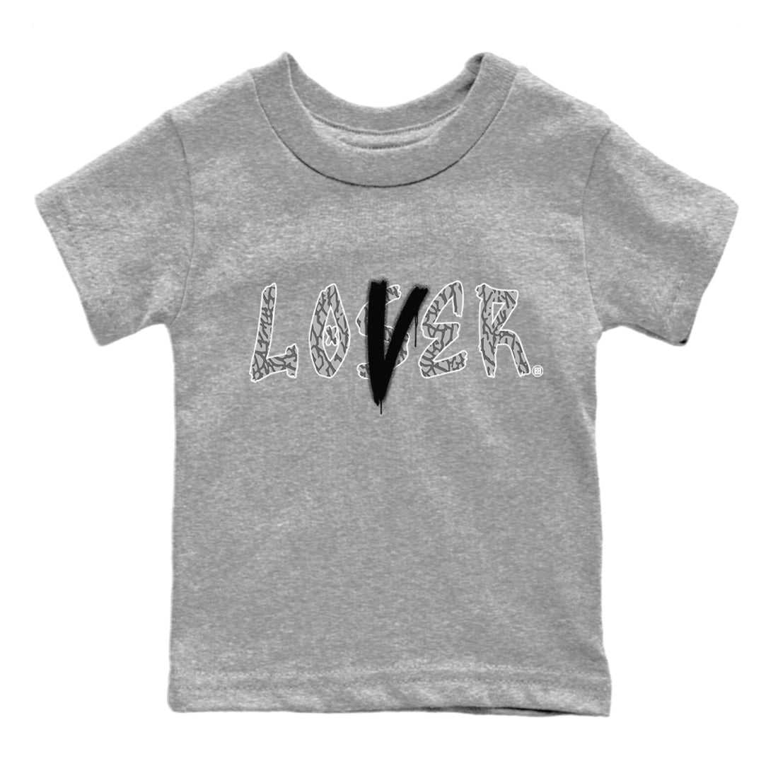 Loser Lover Kids Tops - Air Jordan 1 White Cement