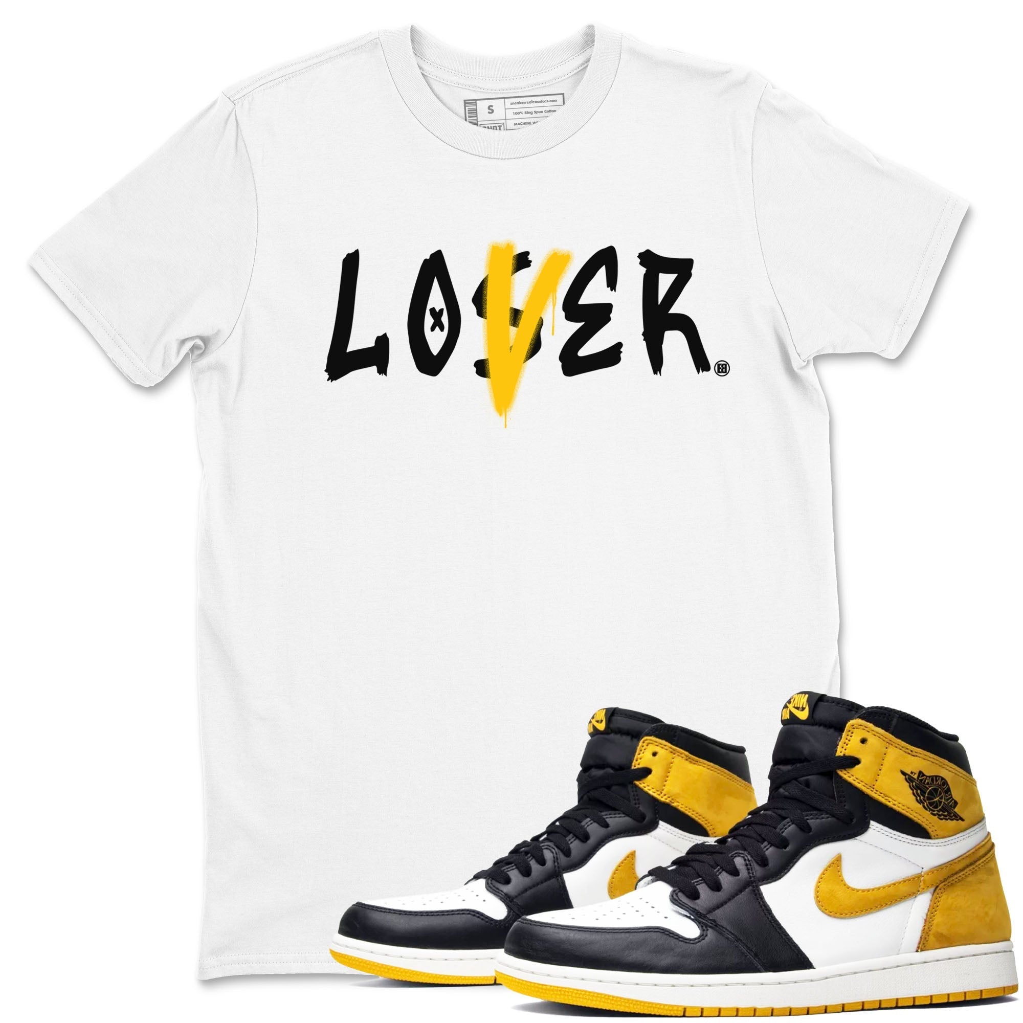 Loser Lover snkmatch Tees - Air Jordan 1 Yellow Ochre
