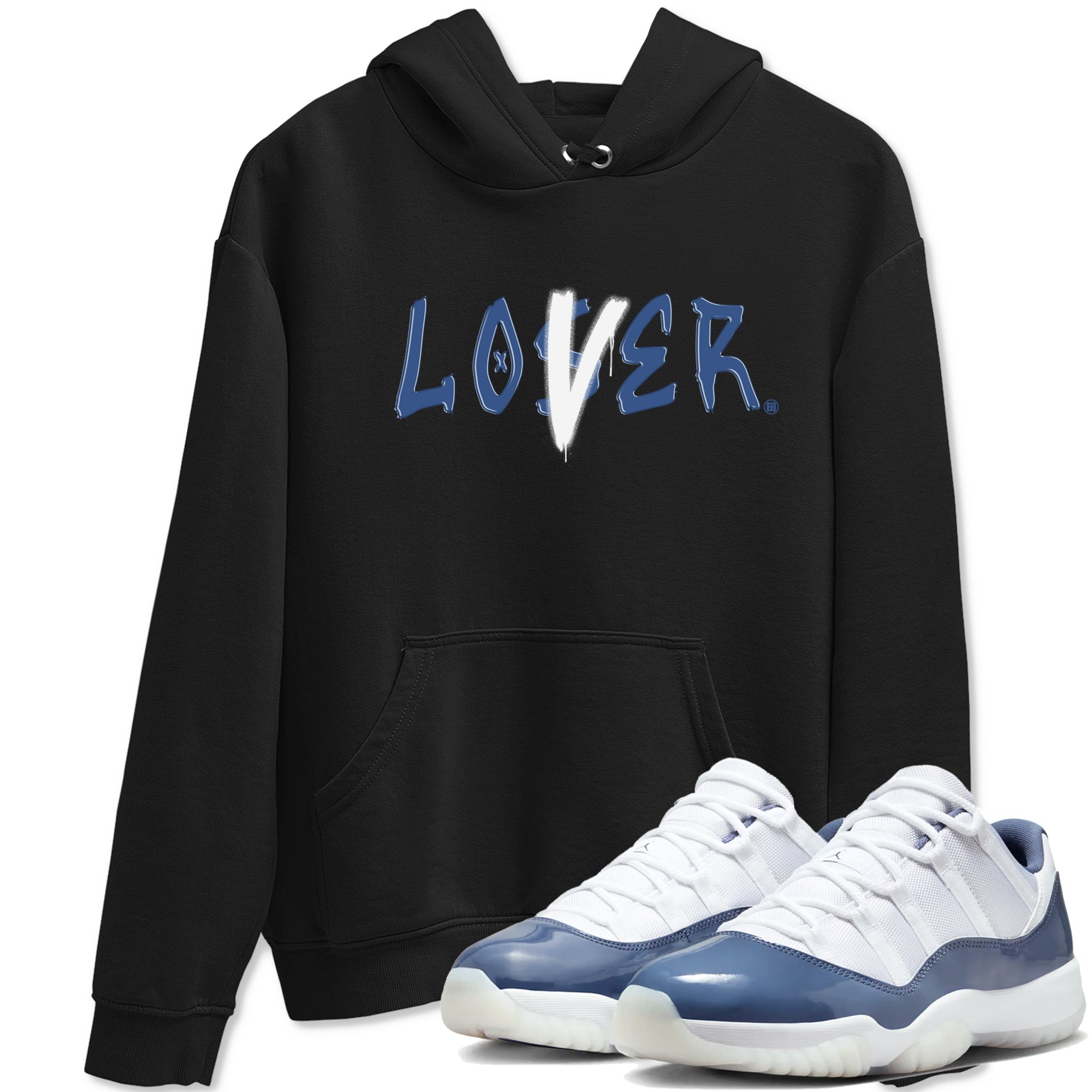 Loser Lover snkmatch Tees - Air Jordan 11 Diffused Blue